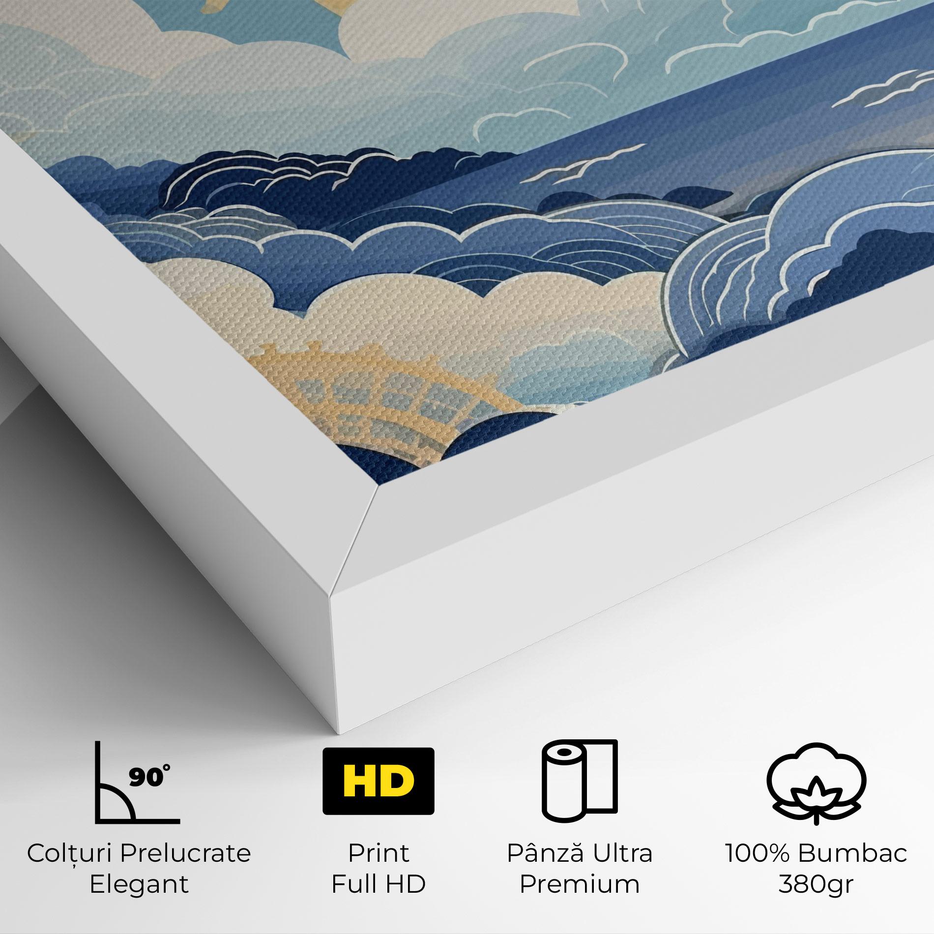Tablou Canvas Big White Clouds mockup 4