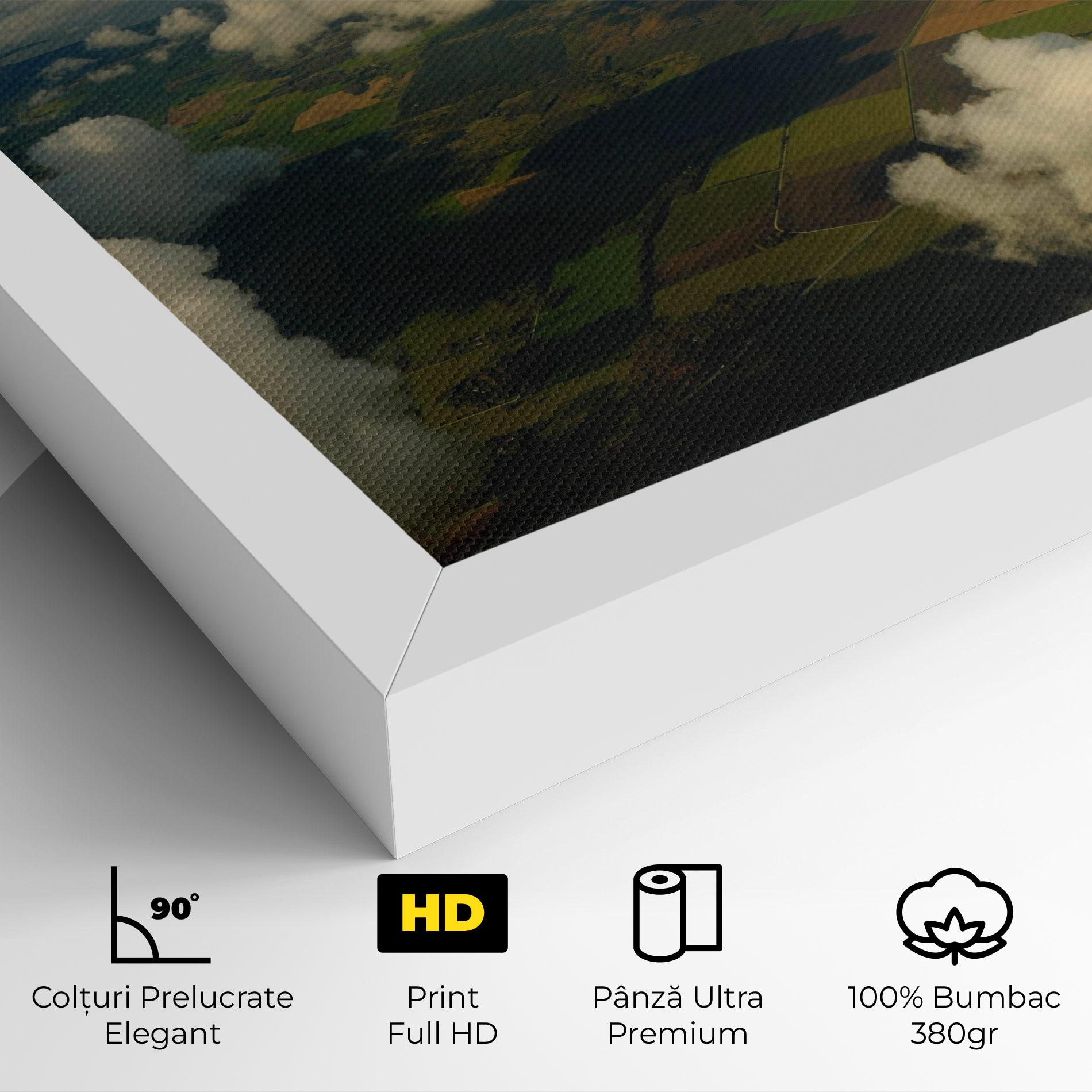 Tablou Canvas Clouds View From Plane mockup 4