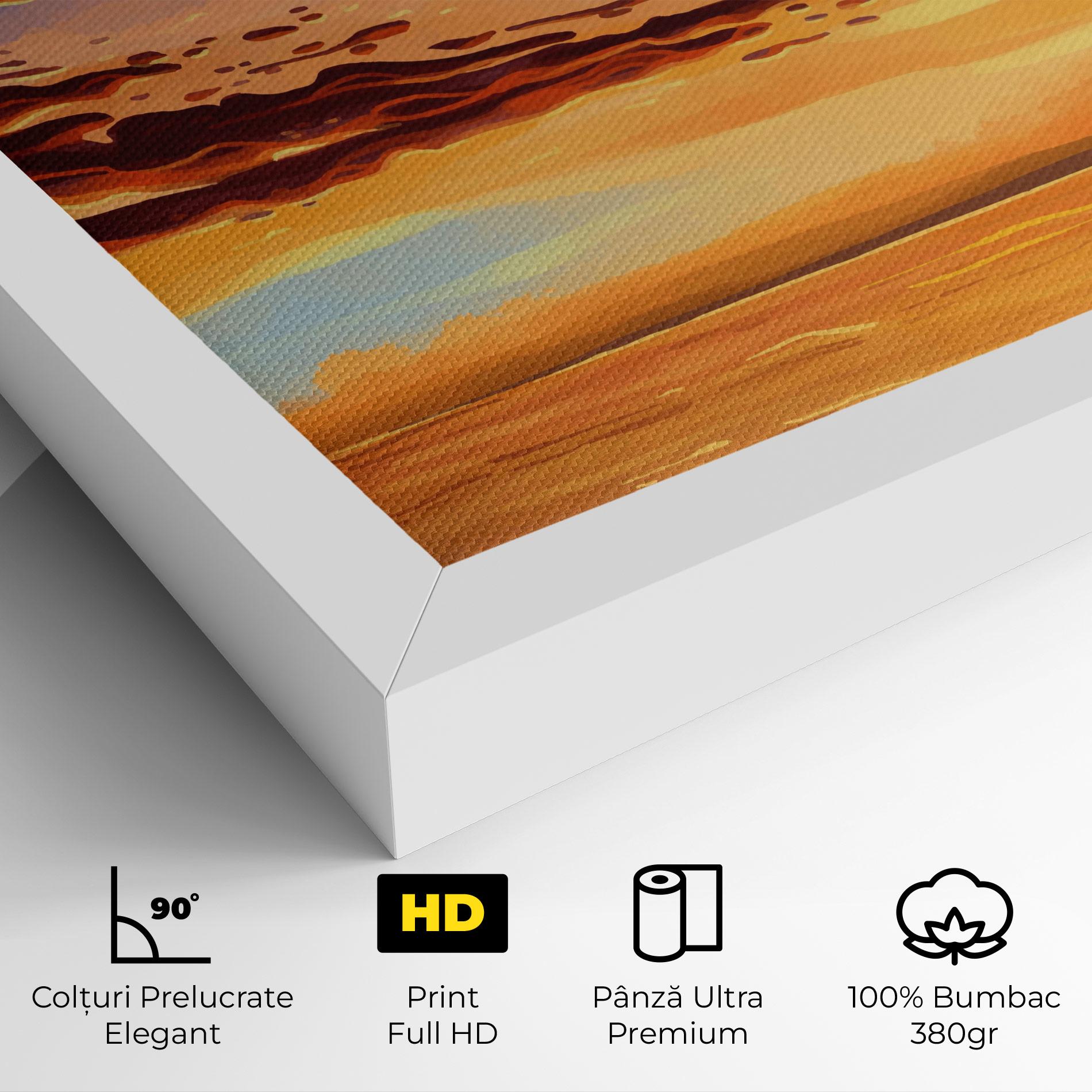 Tablou Canvas Dark Cloud Sunset mockup 4