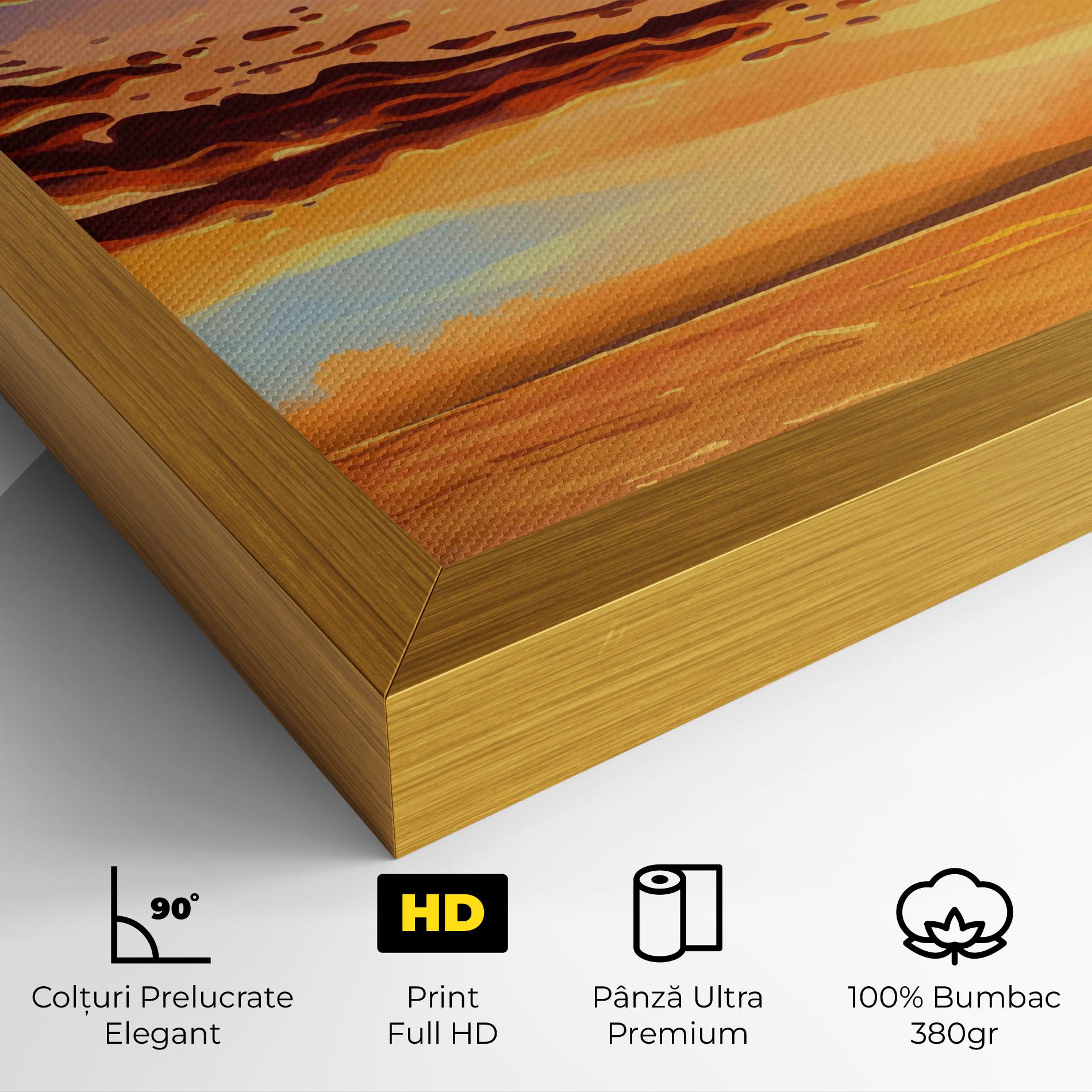 Tablou Canvas Dark Cloud Sunset mockup 4