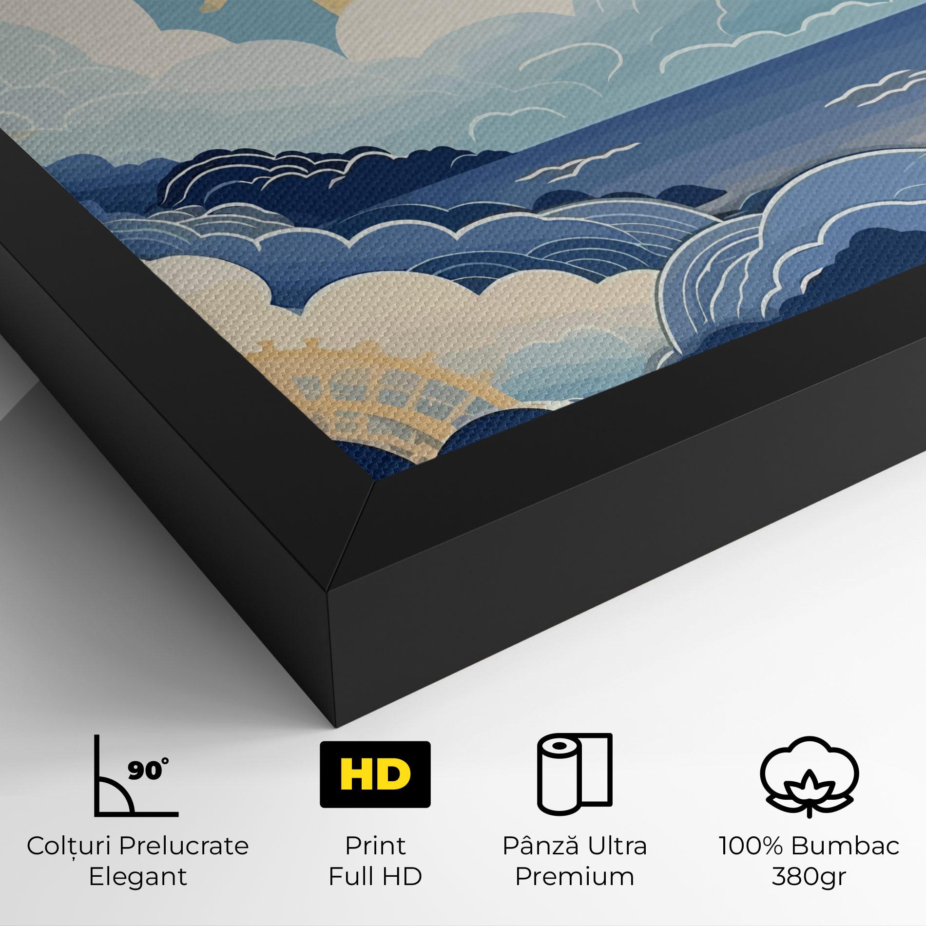 Tablou Canvas Big White Clouds mockup 4