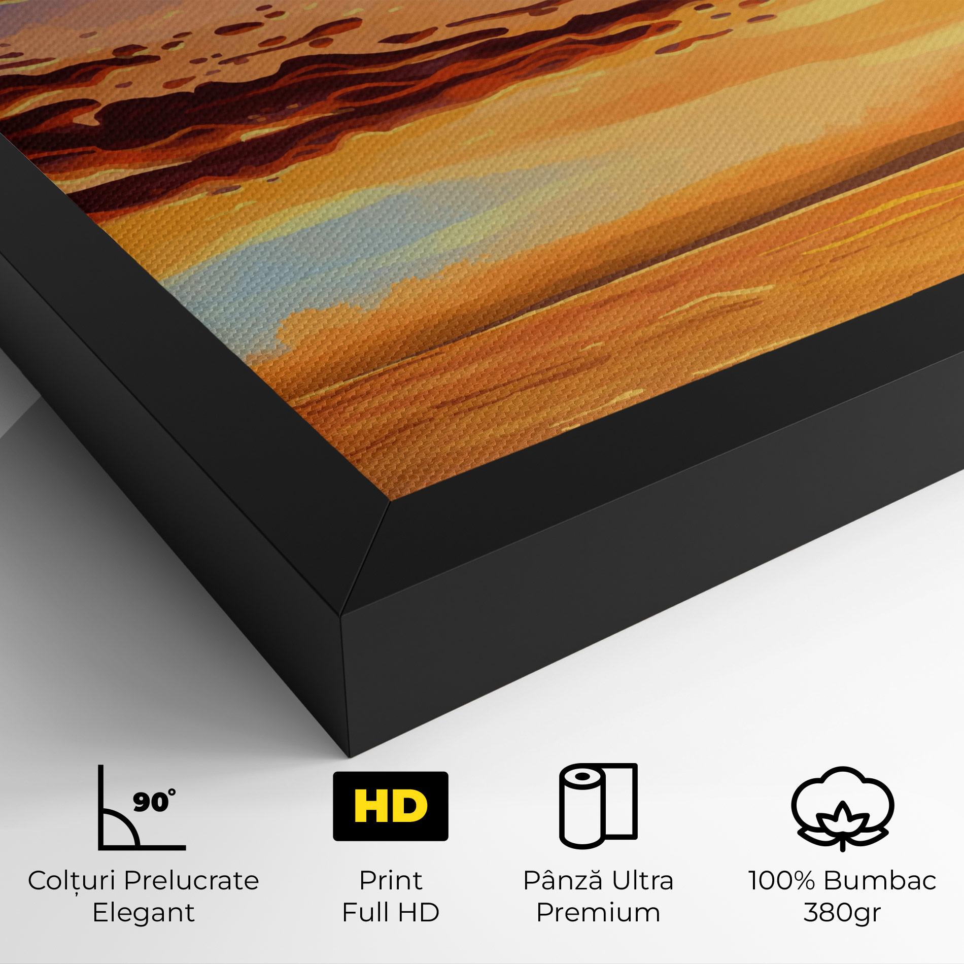 Tablou Canvas Dark Cloud Sunset mockup 4