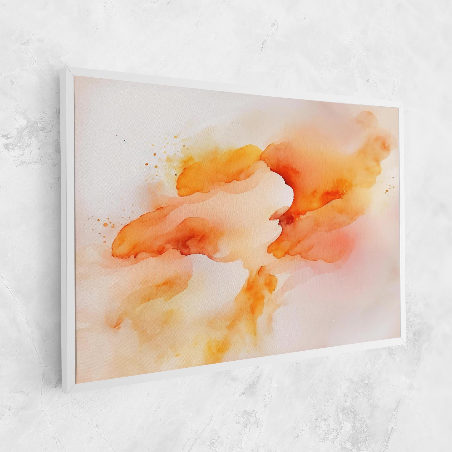 Tablou Canvas Abstract Orange Cloud mockup 1