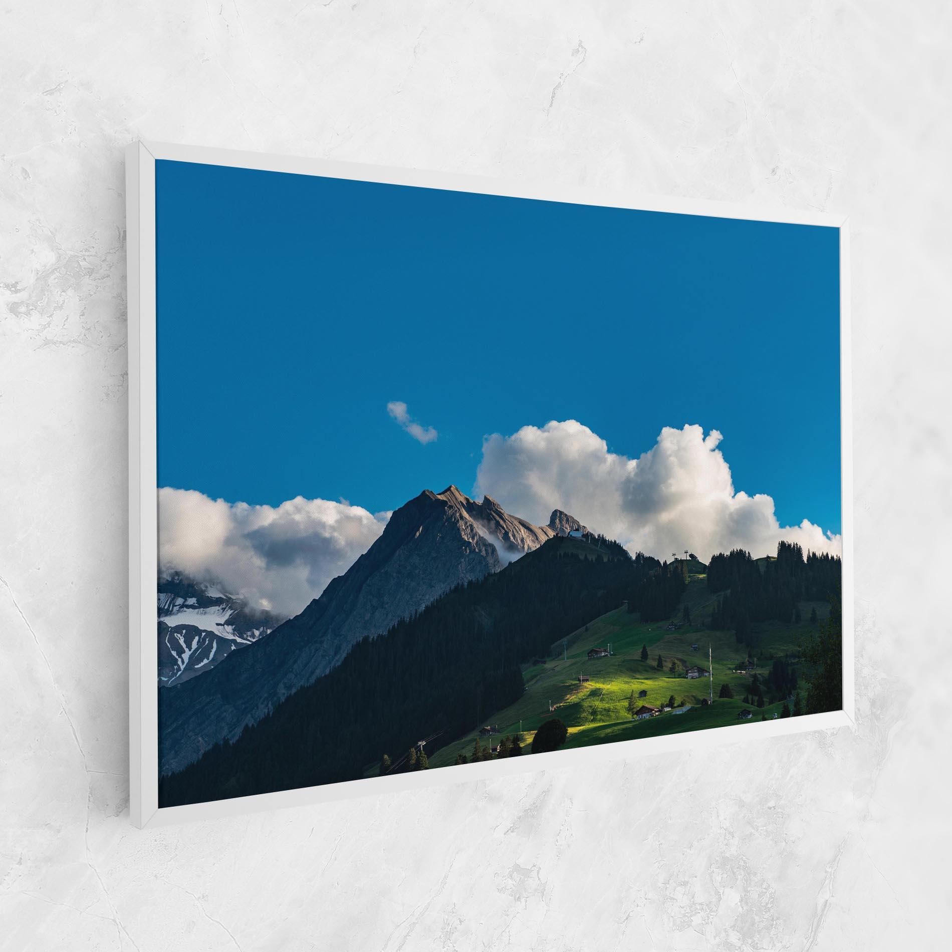 Tablou Canvas Beautiful Mountain Cloud View mockup 1