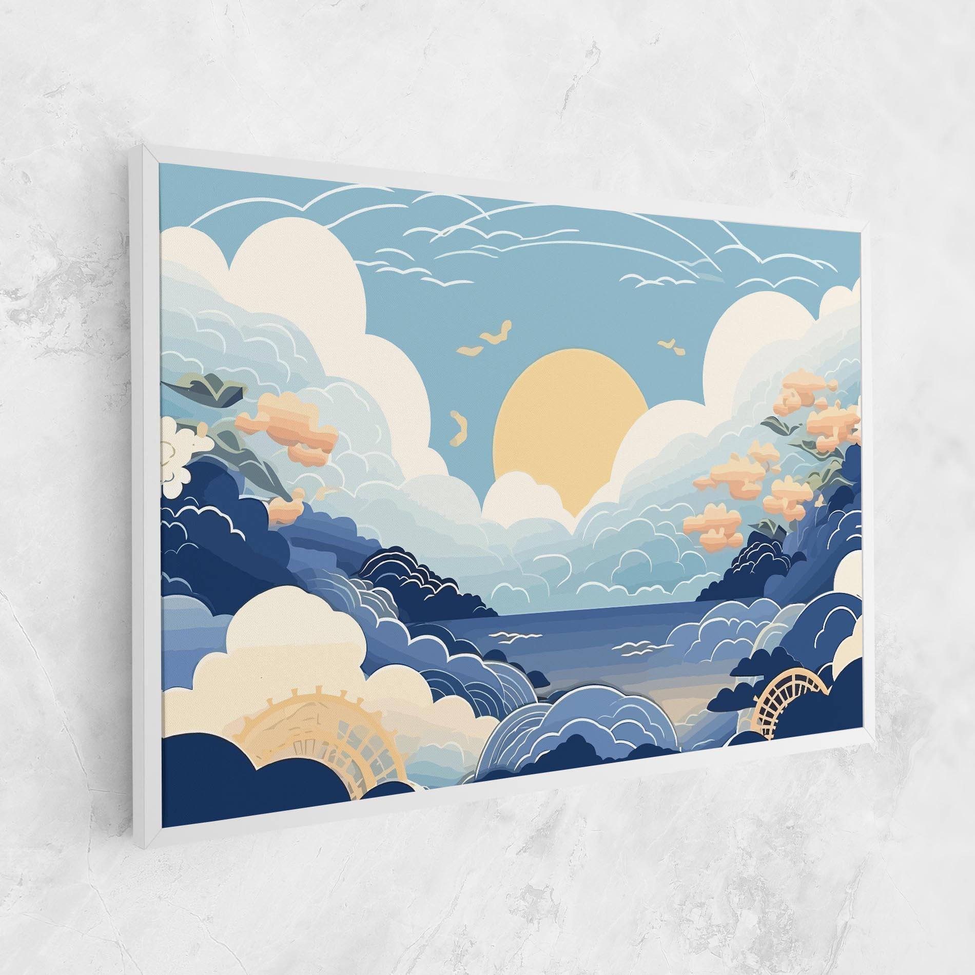 Tablou Canvas Big White Clouds mockup 1