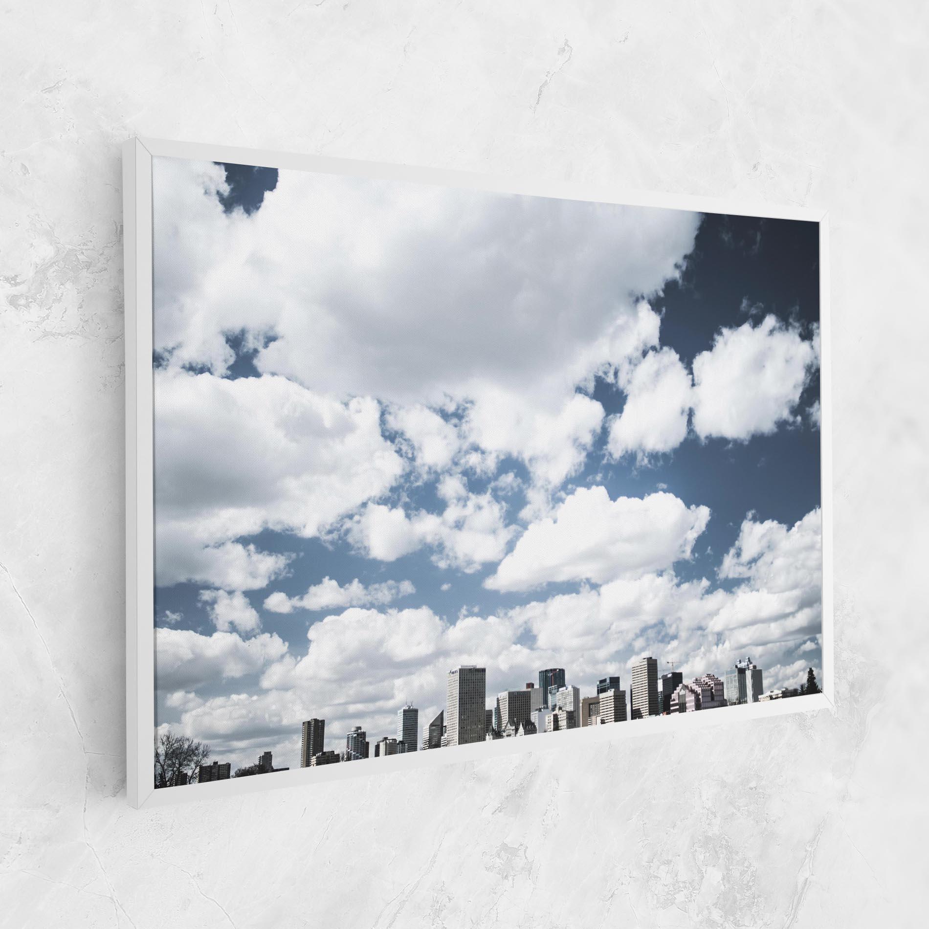 Tablou Canvas Clouds Over City mockup 1