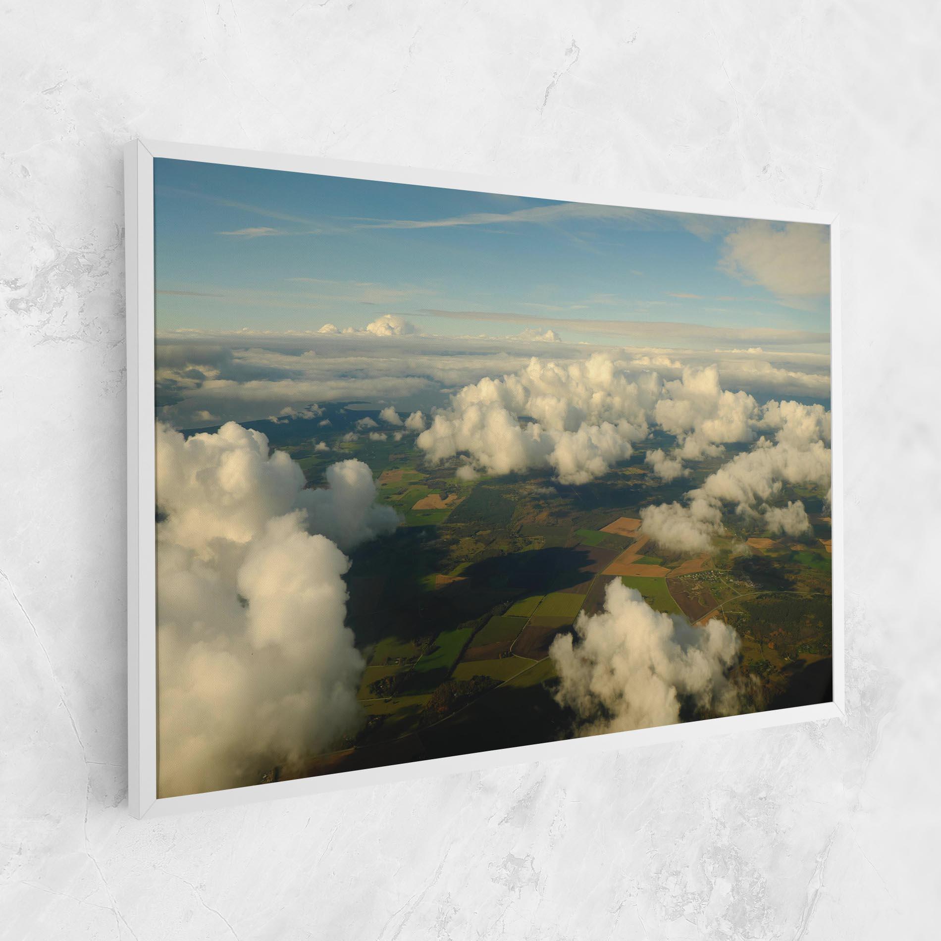 Tablou Canvas Clouds View From Plane mockup 1