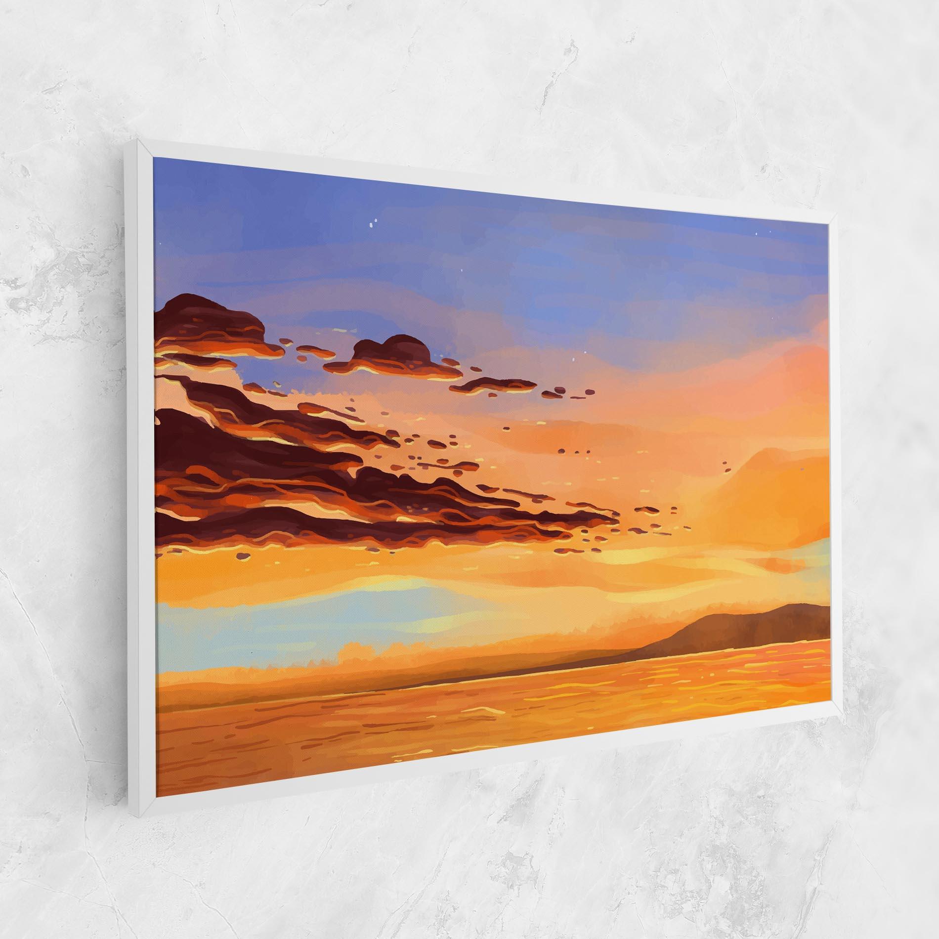 Tablou Canvas Dark Cloud Sunset mockup 1