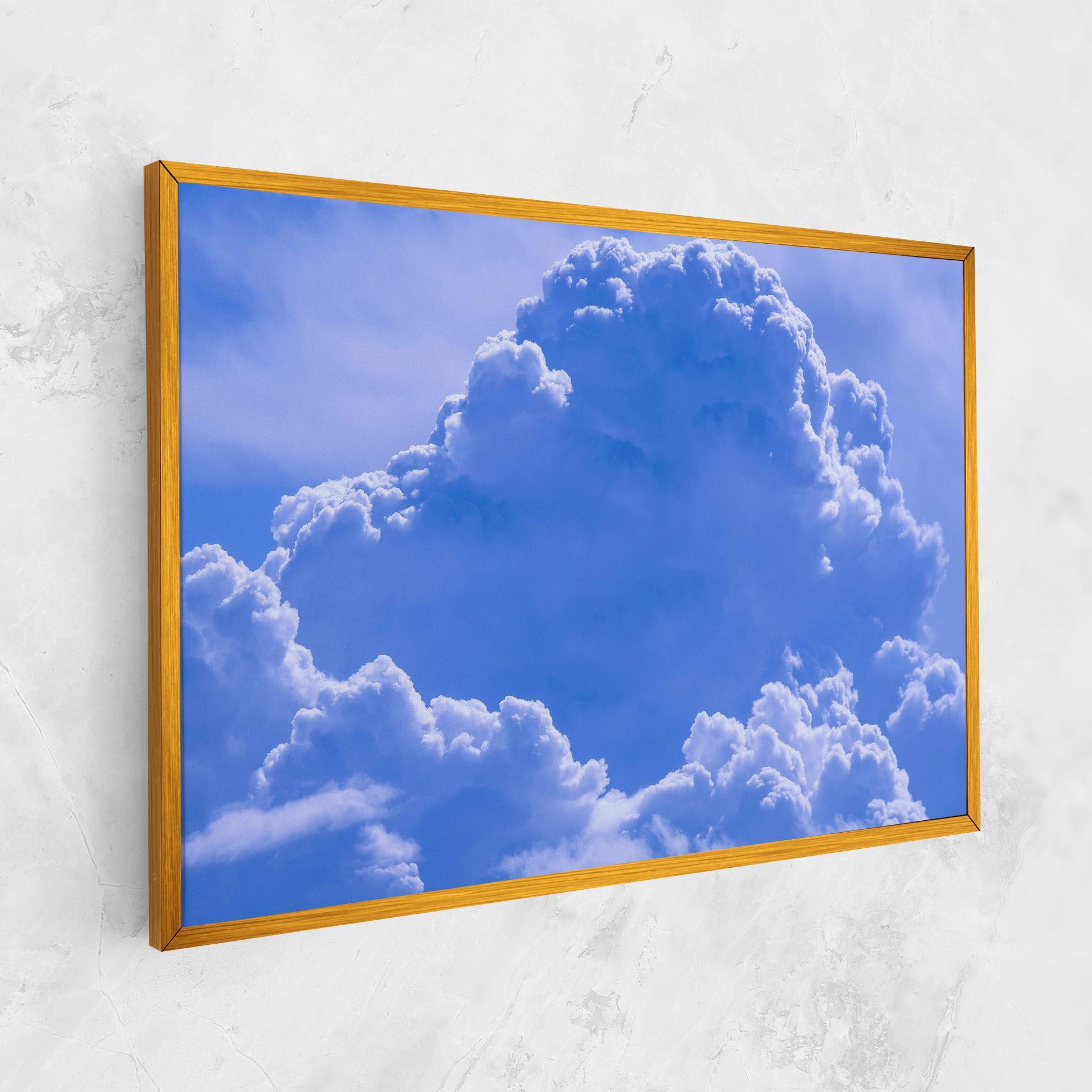 Tablou Canvas Big Blue Cloud mockup 1