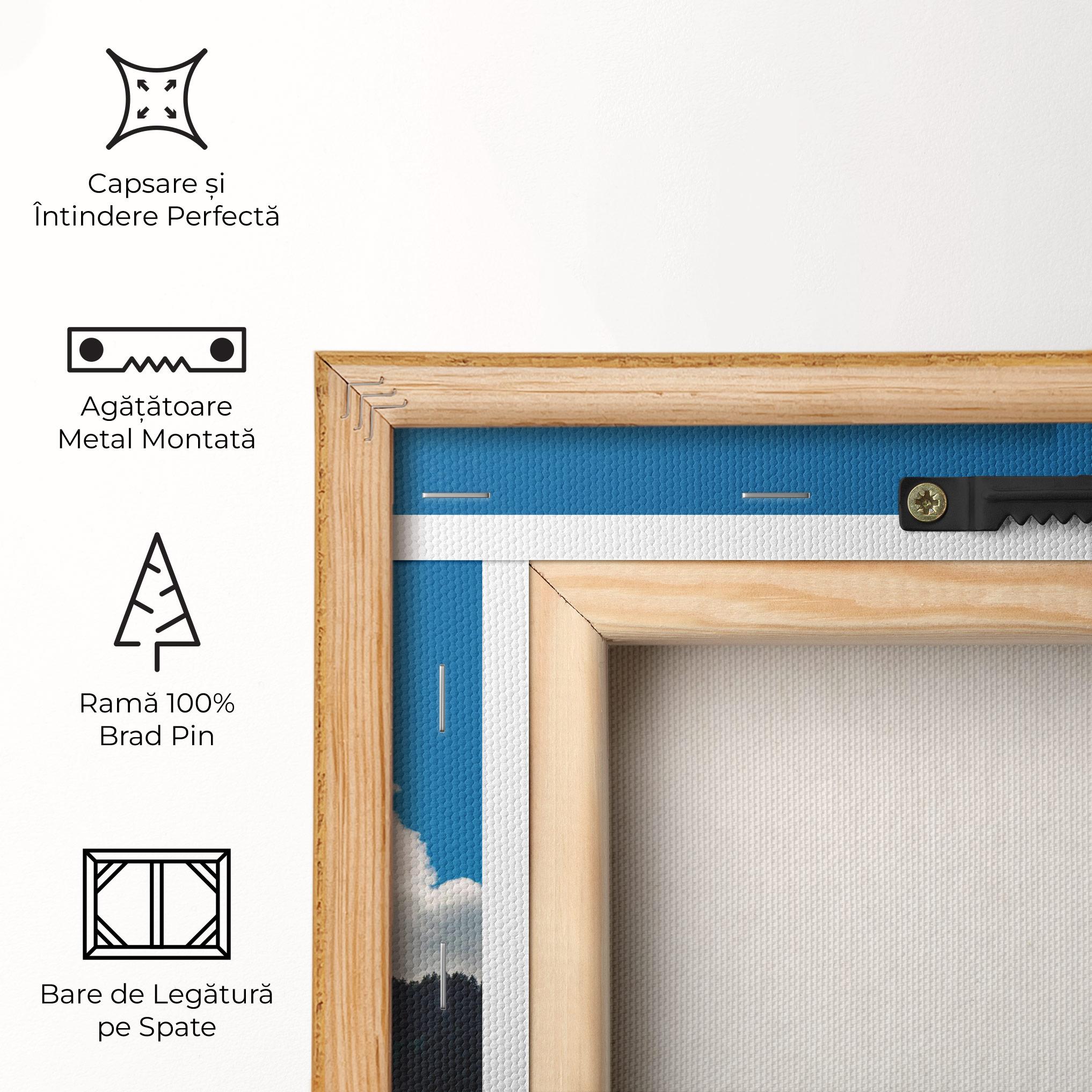 Tablou Canvas Beautiful Mountain Cloud View mockup 5