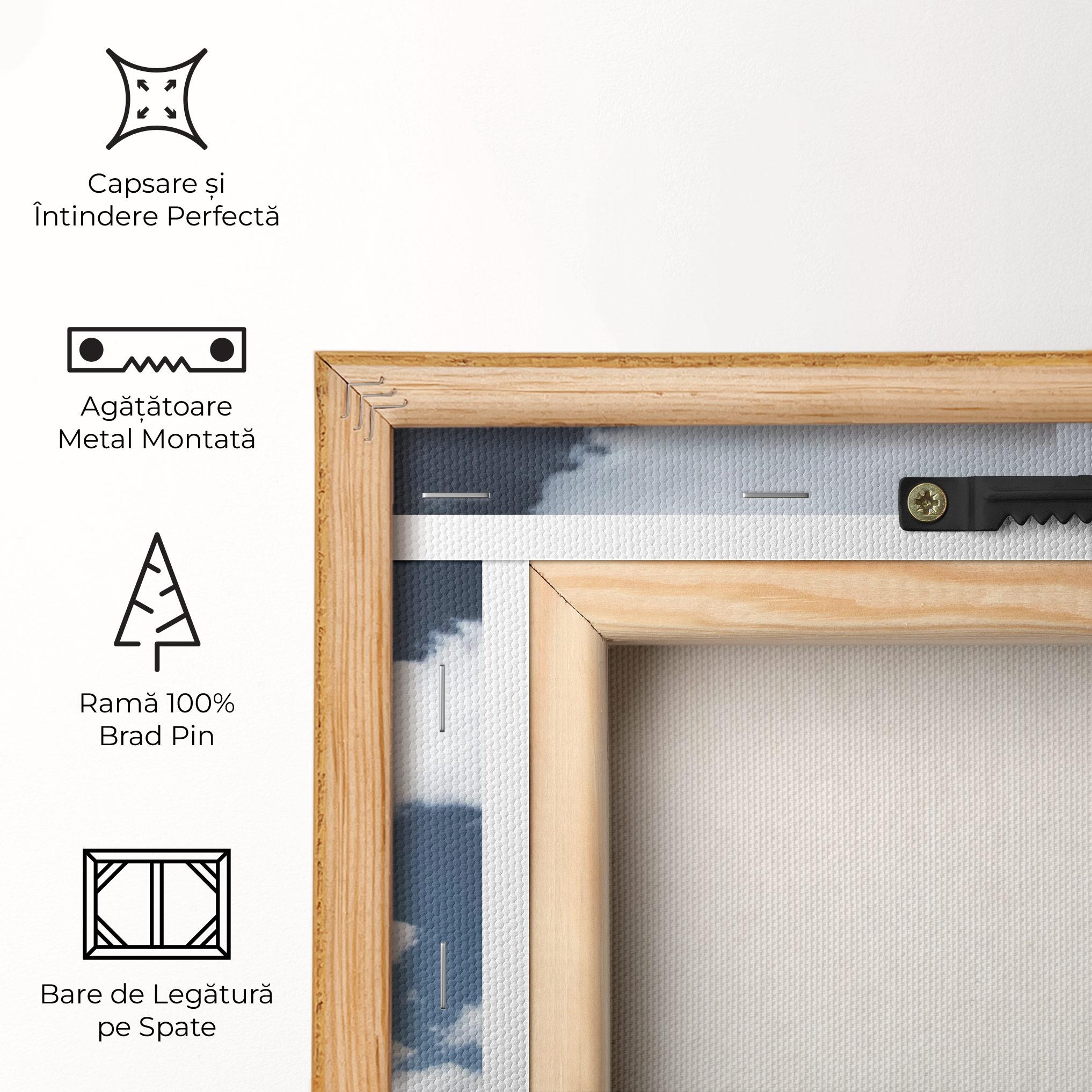 Tablou Canvas Clouds Over City mockup 5