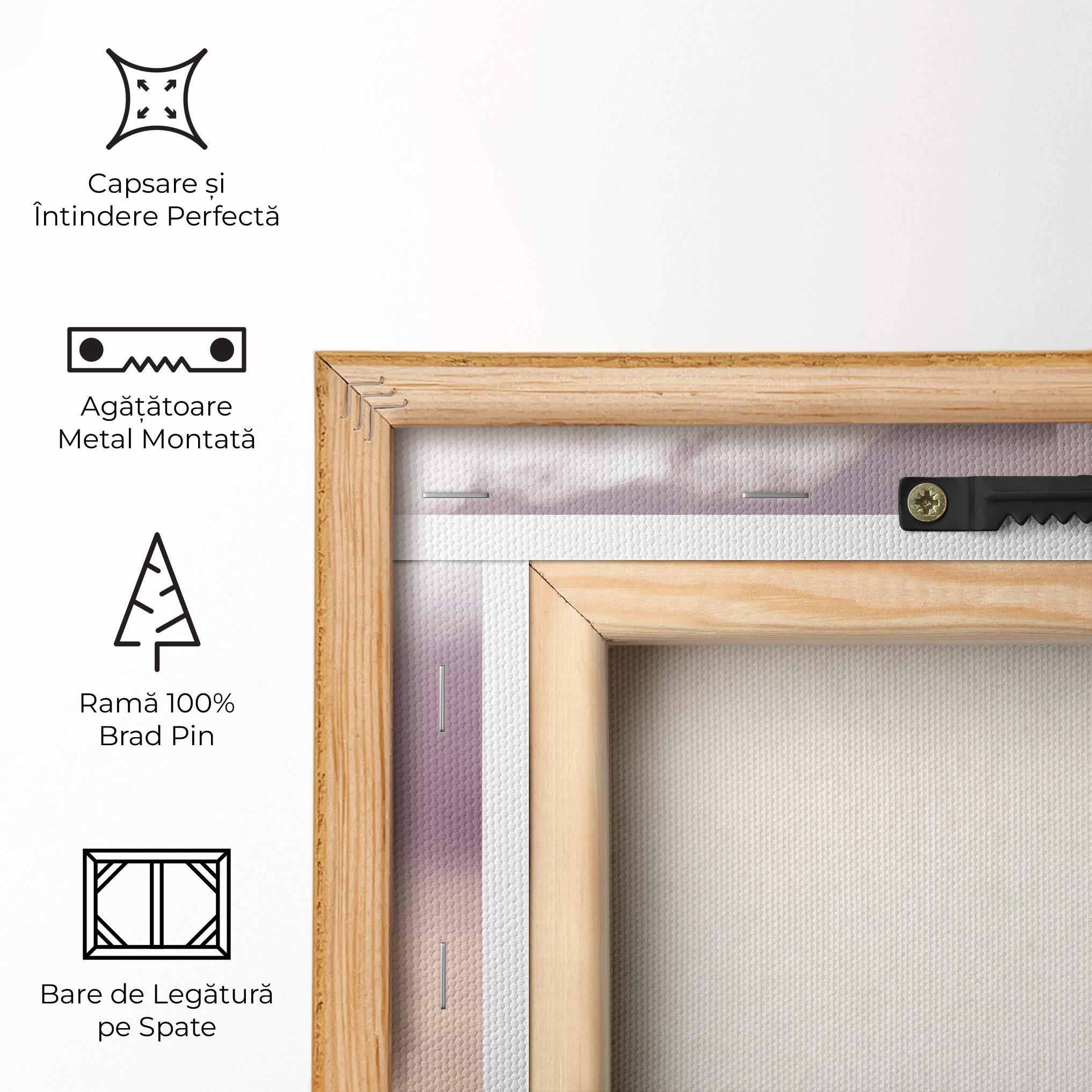 Tablou Canvas Clouds Watercolor Cream mockup 5