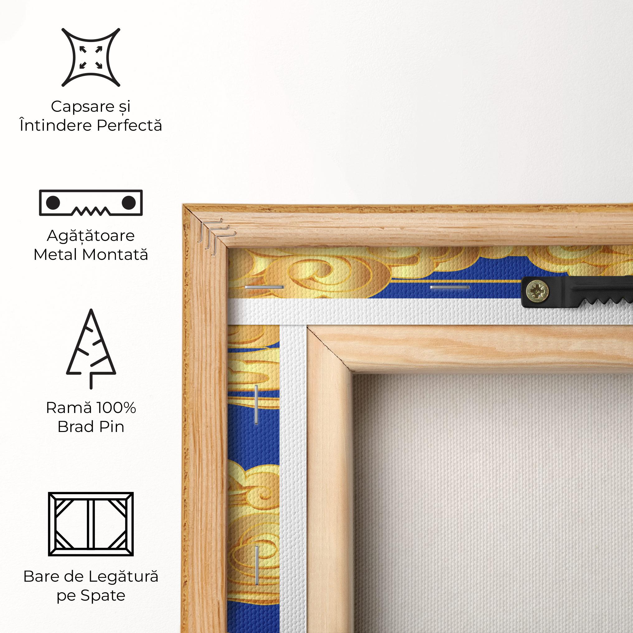 Tablou Canvas Gold Clouds mockup 5