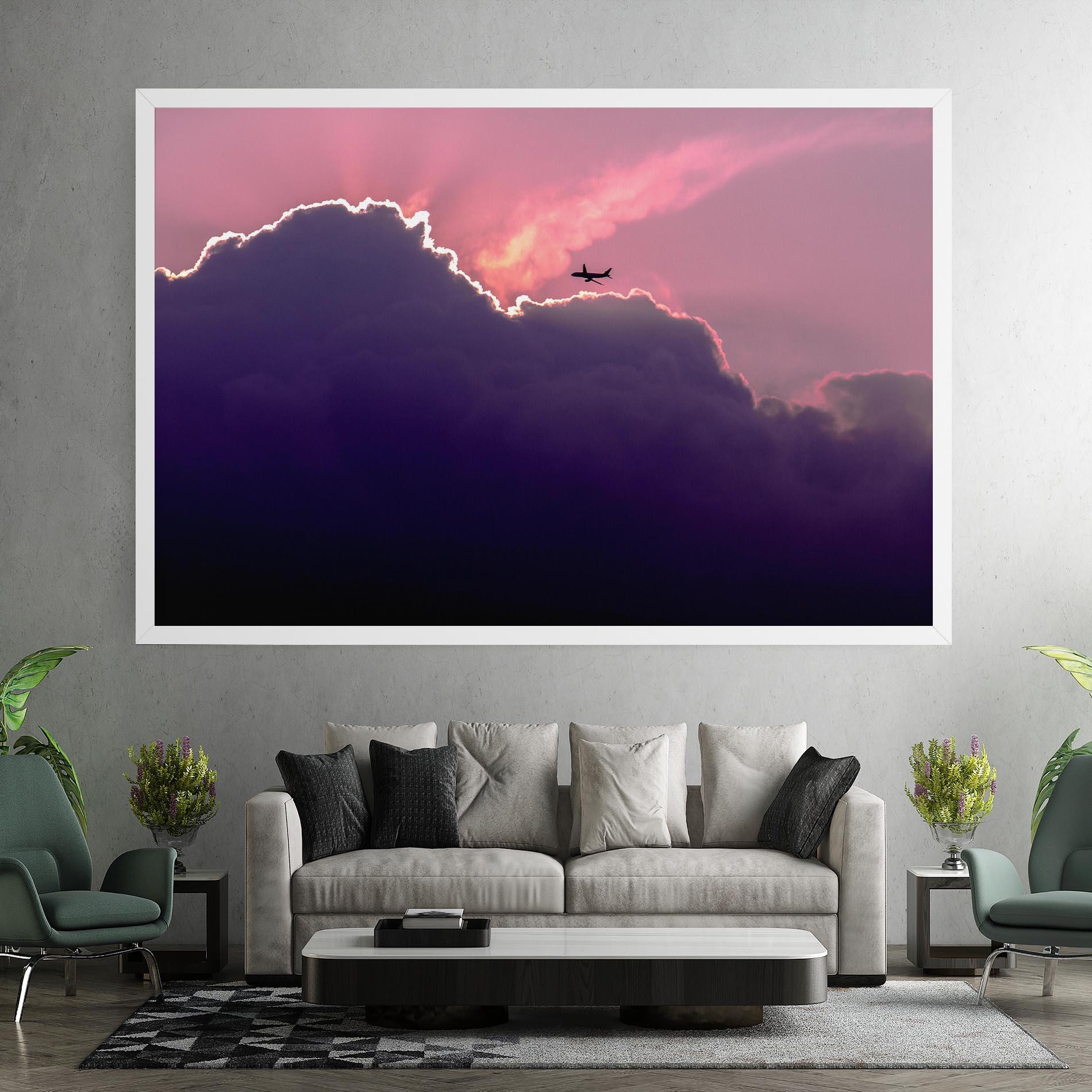 Tablou Canvas Big Purple Cloud mockup 7