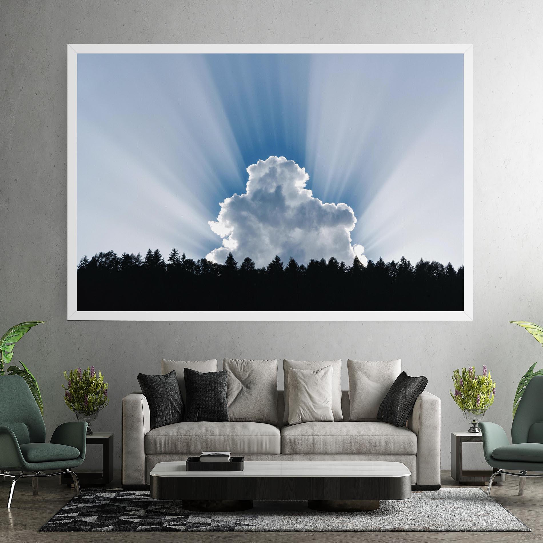Tablou Canvas Big White Cloud Light mockup 7