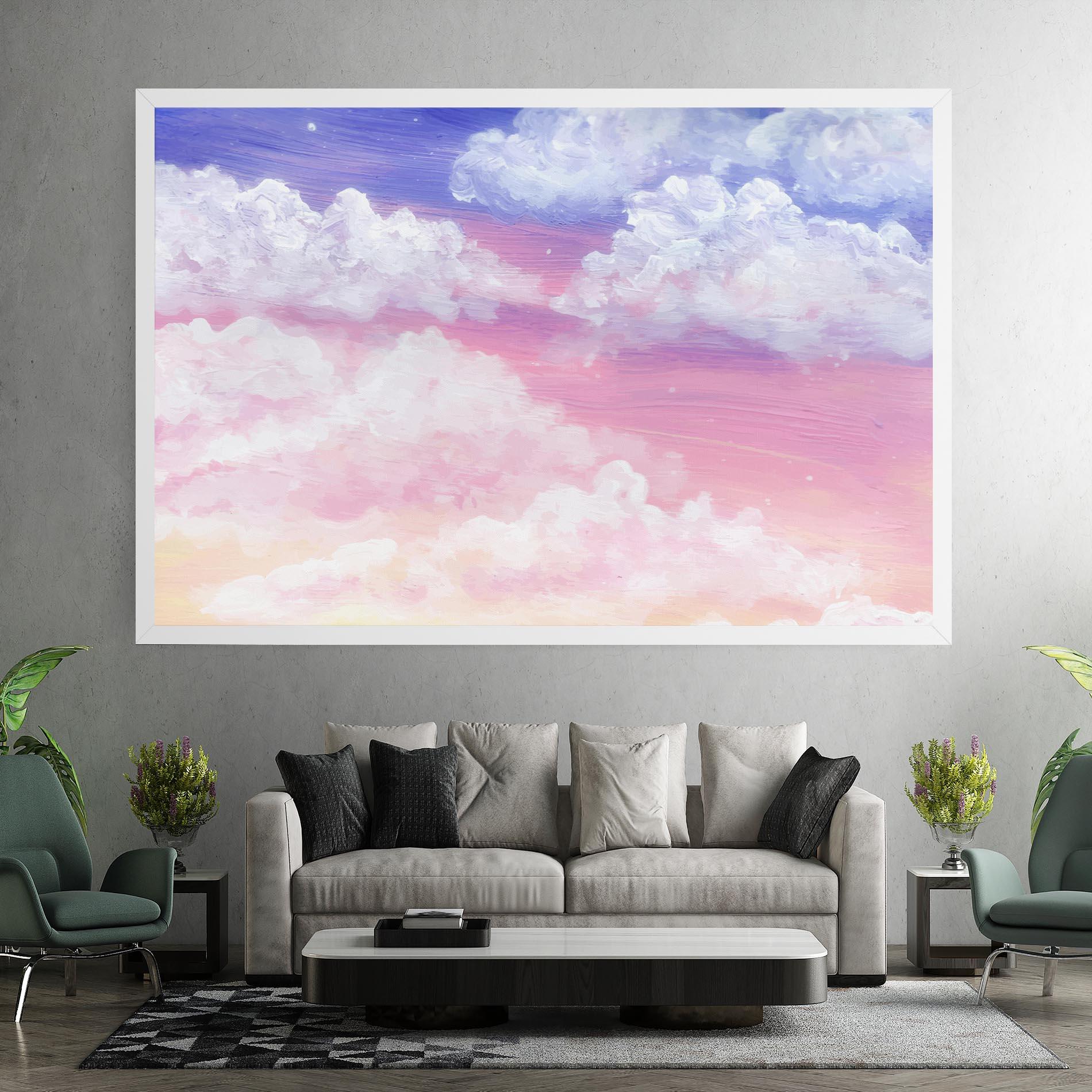 Tablou Canvas Cloud Paint Texture mockup 7