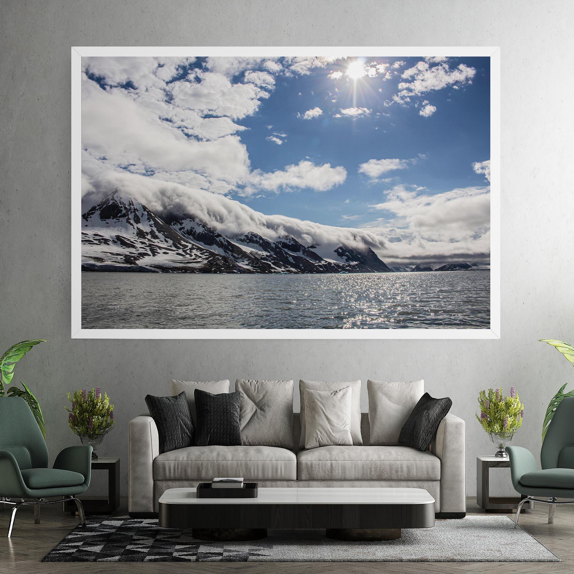 Tablou Canvas Clouds Over Ice mockup 7