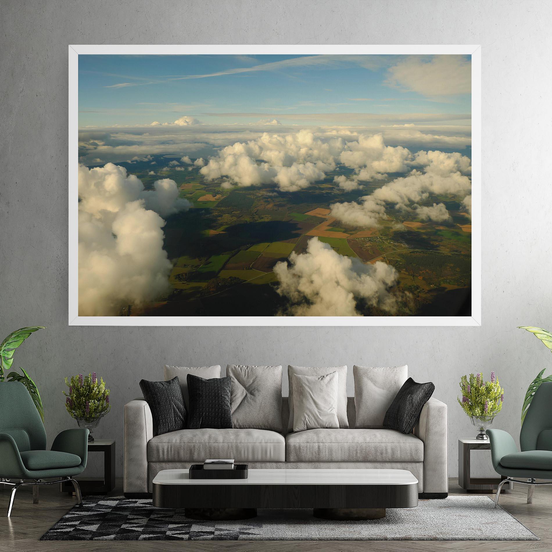 Tablou Canvas Clouds View From Plane mockup 7