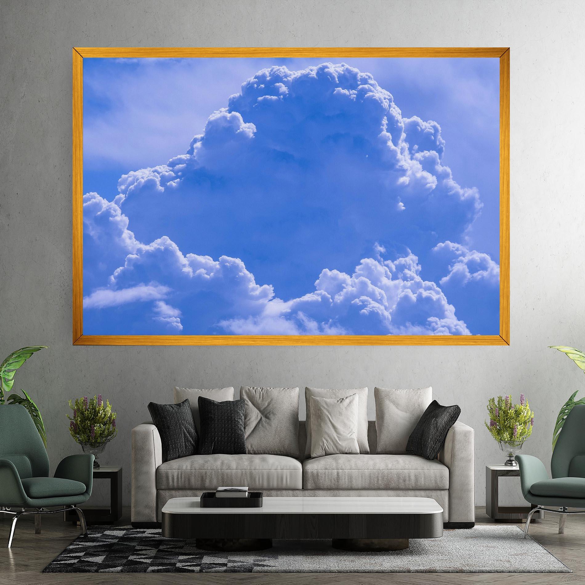 Tablou Canvas Big Blue Cloud mockup 7