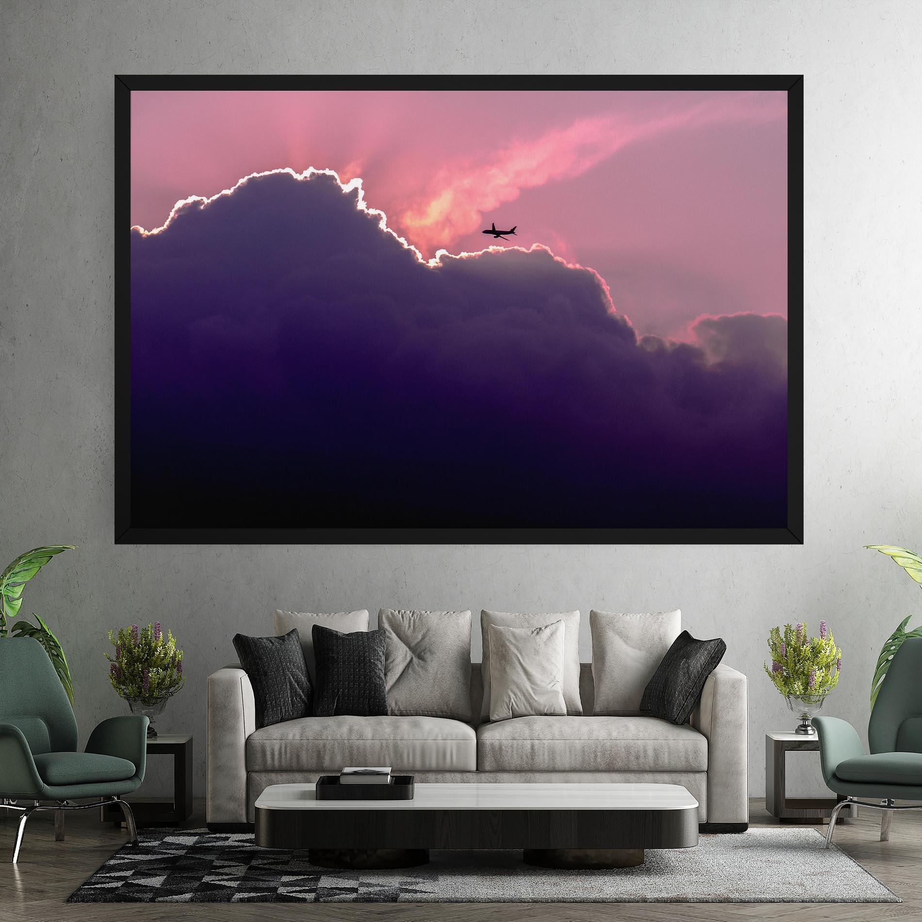 Tablou Canvas Big Purple Cloud mockup 7