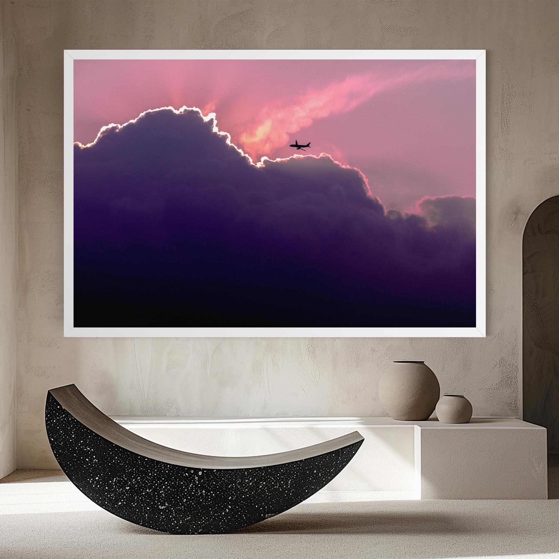 Tablou Canvas Big Purple Cloud mockup 8