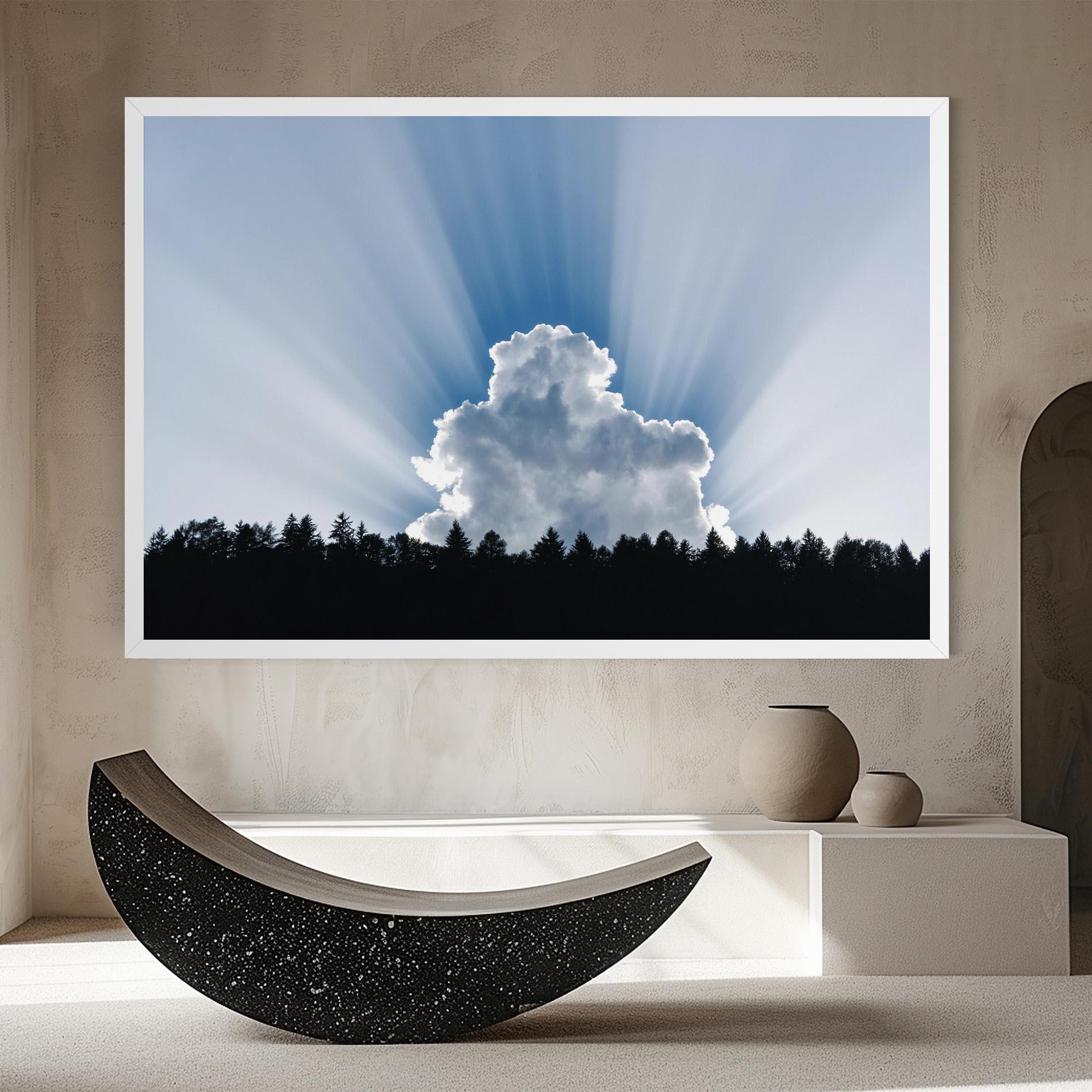 Tablou Canvas Big White Cloud Light mockup 8