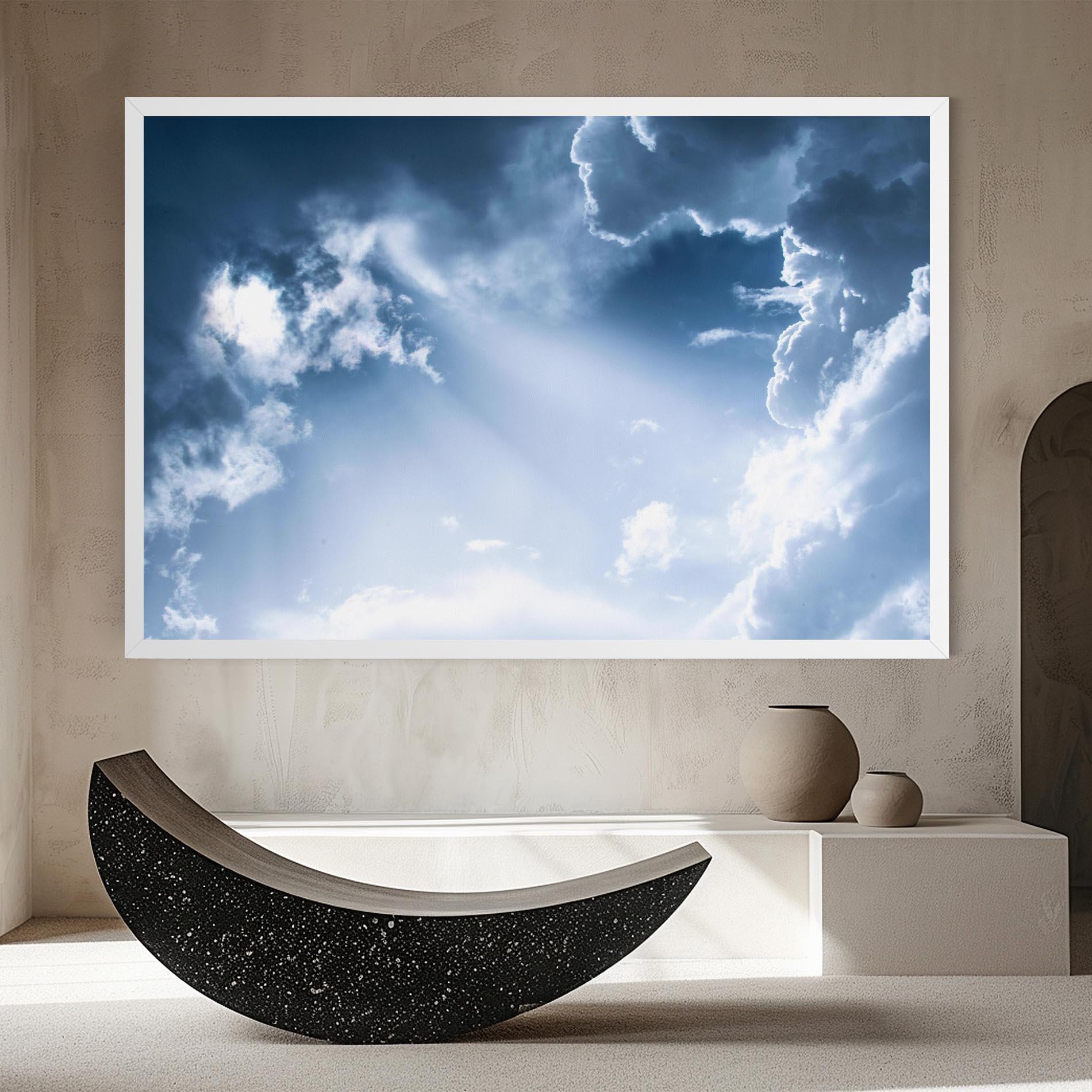 Tablou Canvas Dark Blue Sky mockup 8