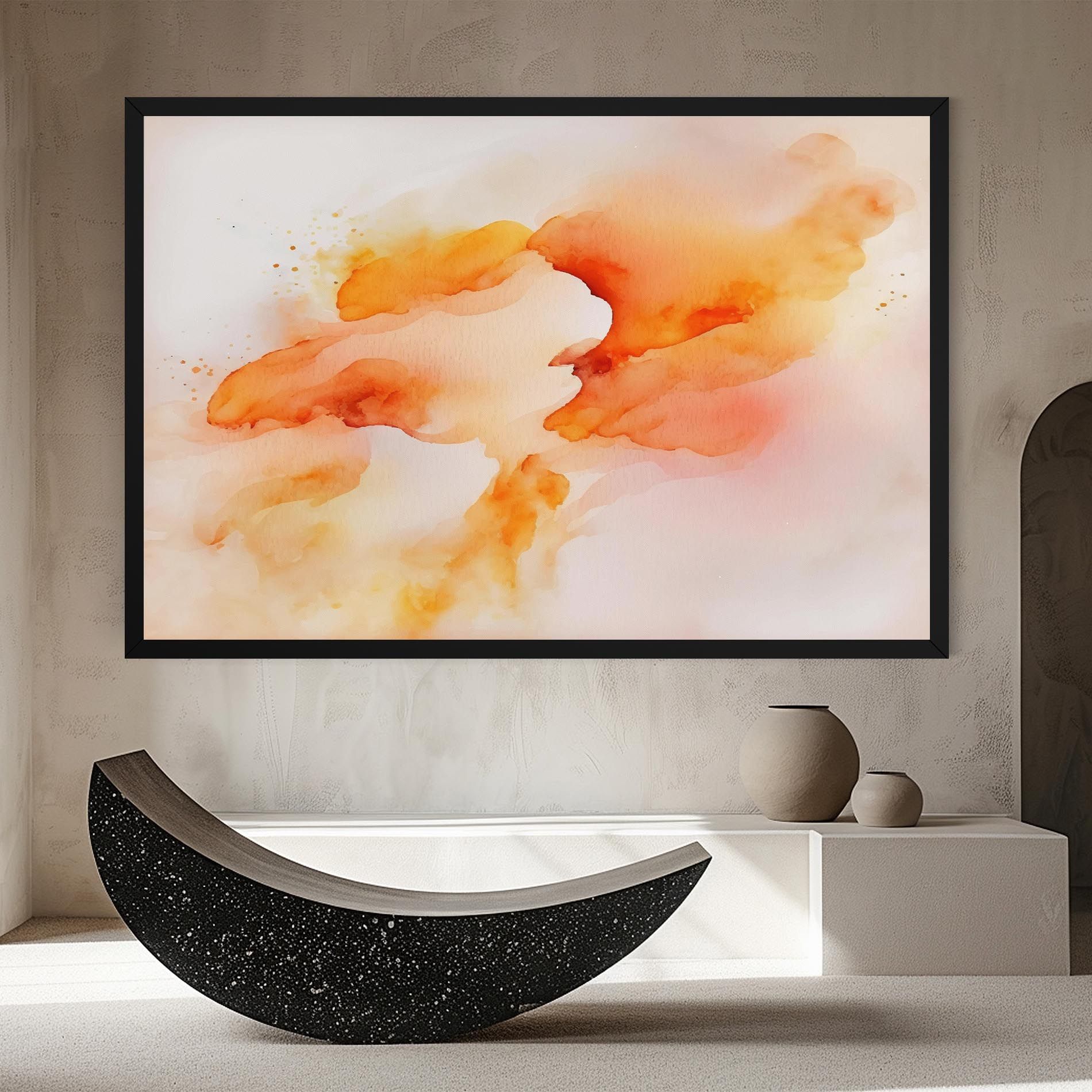 Abstract Orange Cloud mockup 8