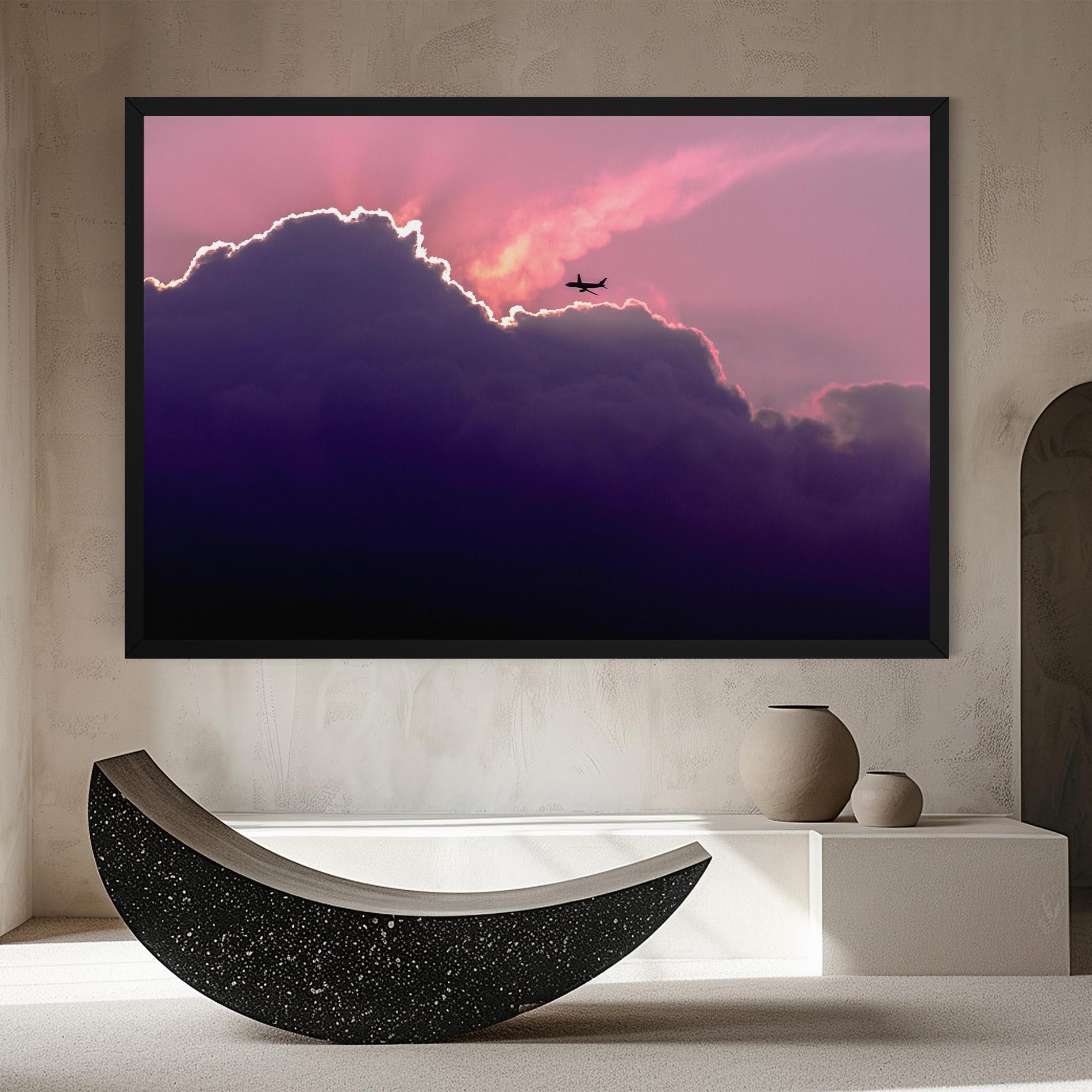 Tablou Canvas Big Purple Cloud mockup 8