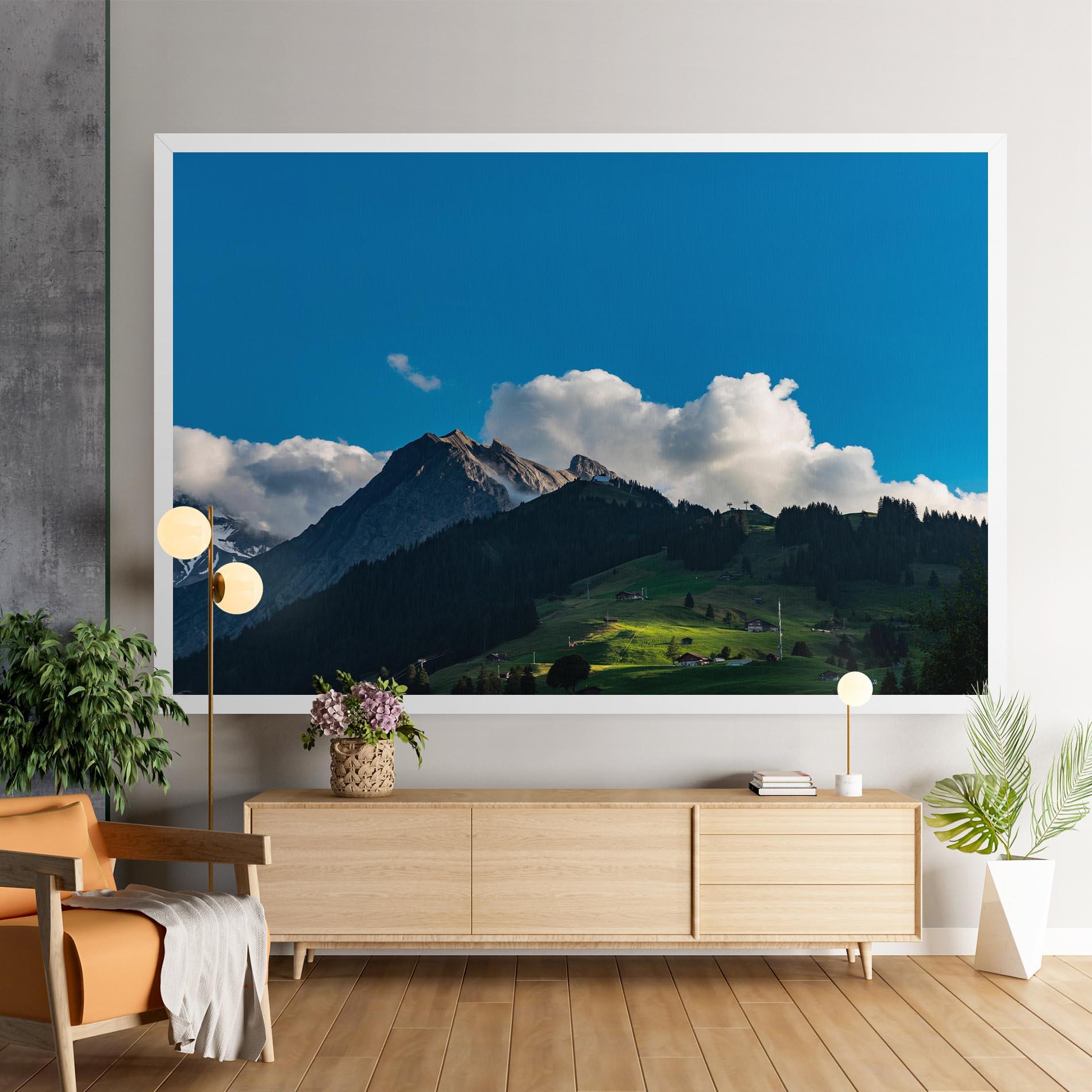 Tablou Canvas Beautiful Mountain Cloud View mockup 9