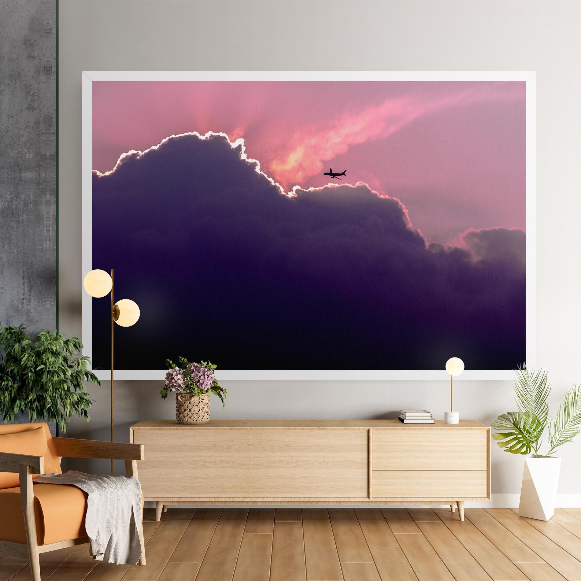 Tablou Canvas Big Purple Cloud mockup 9