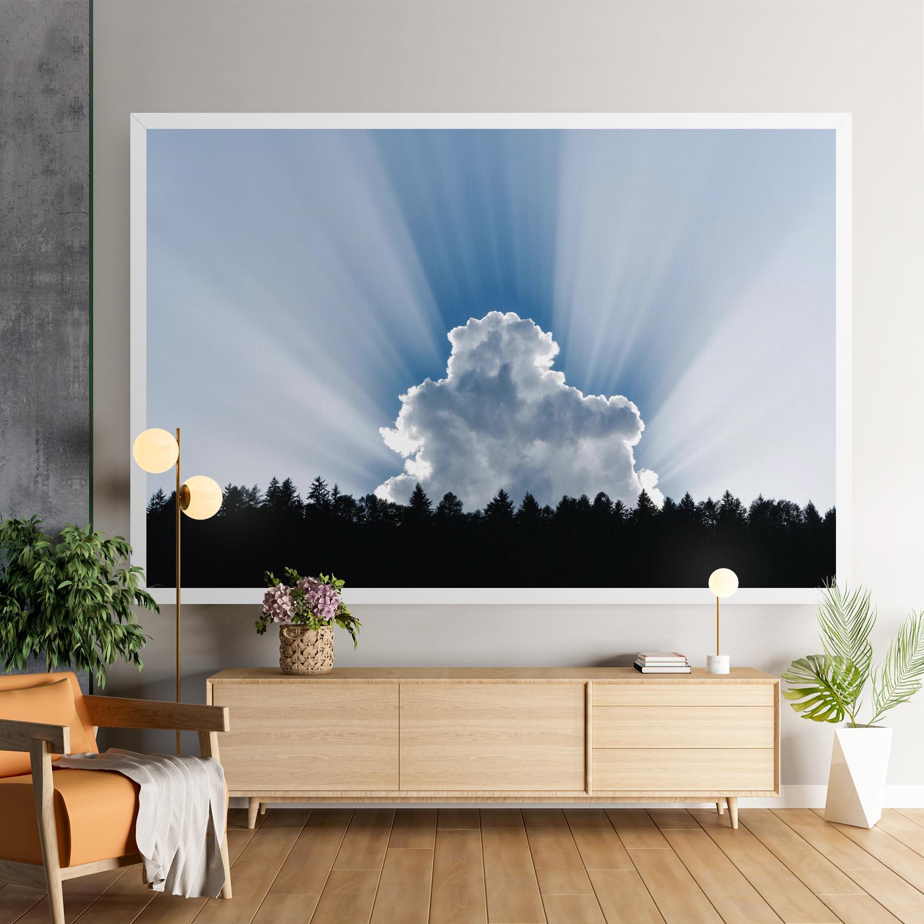 Tablou Canvas Big White Cloud Light mockup 9