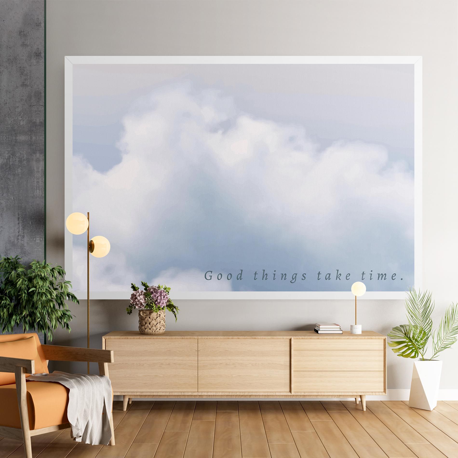 Clouds Text White mockup 9