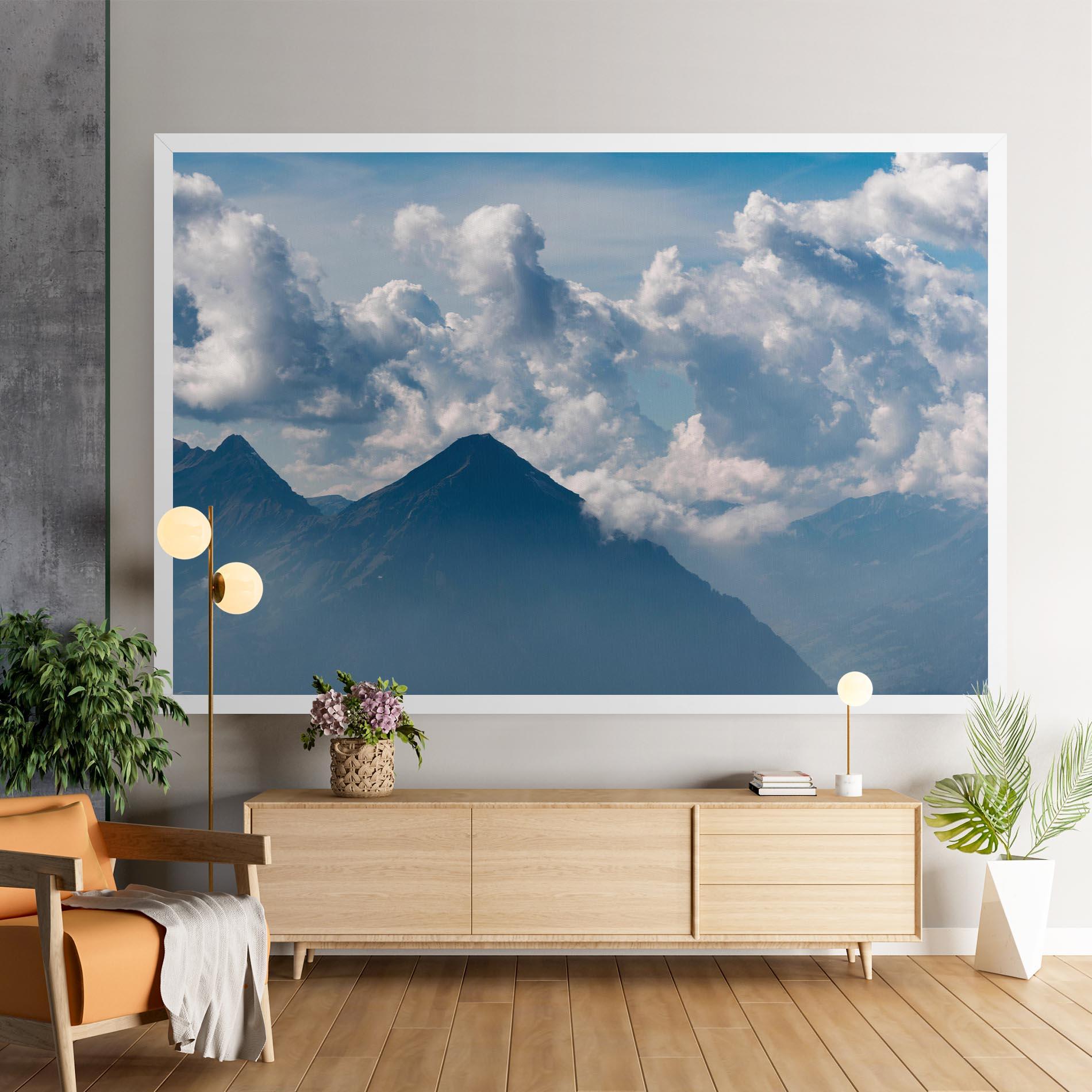 Tablou Canvas Cloudy View Mountain mockup 9