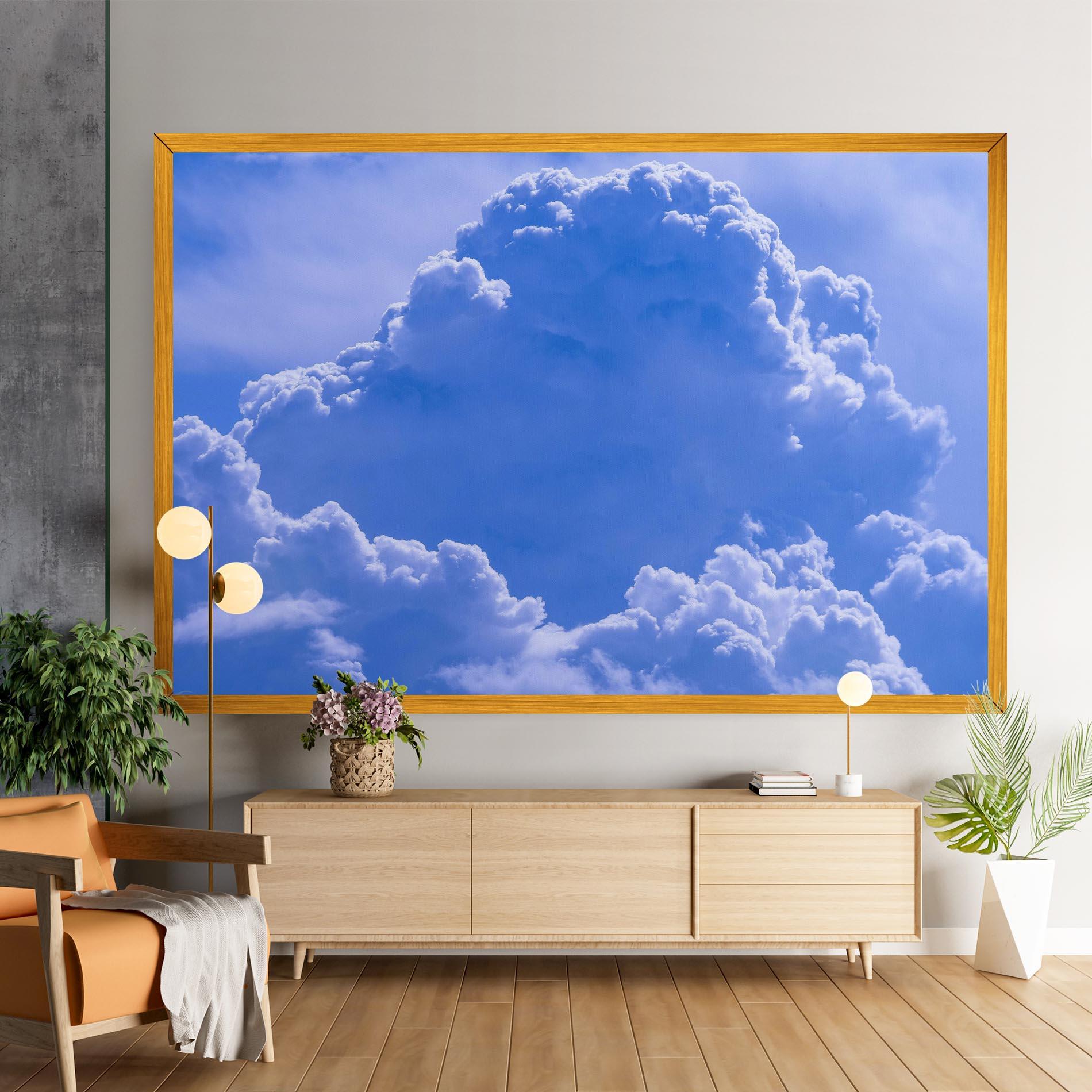 Tablou Canvas Big Blue Cloud mockup 9