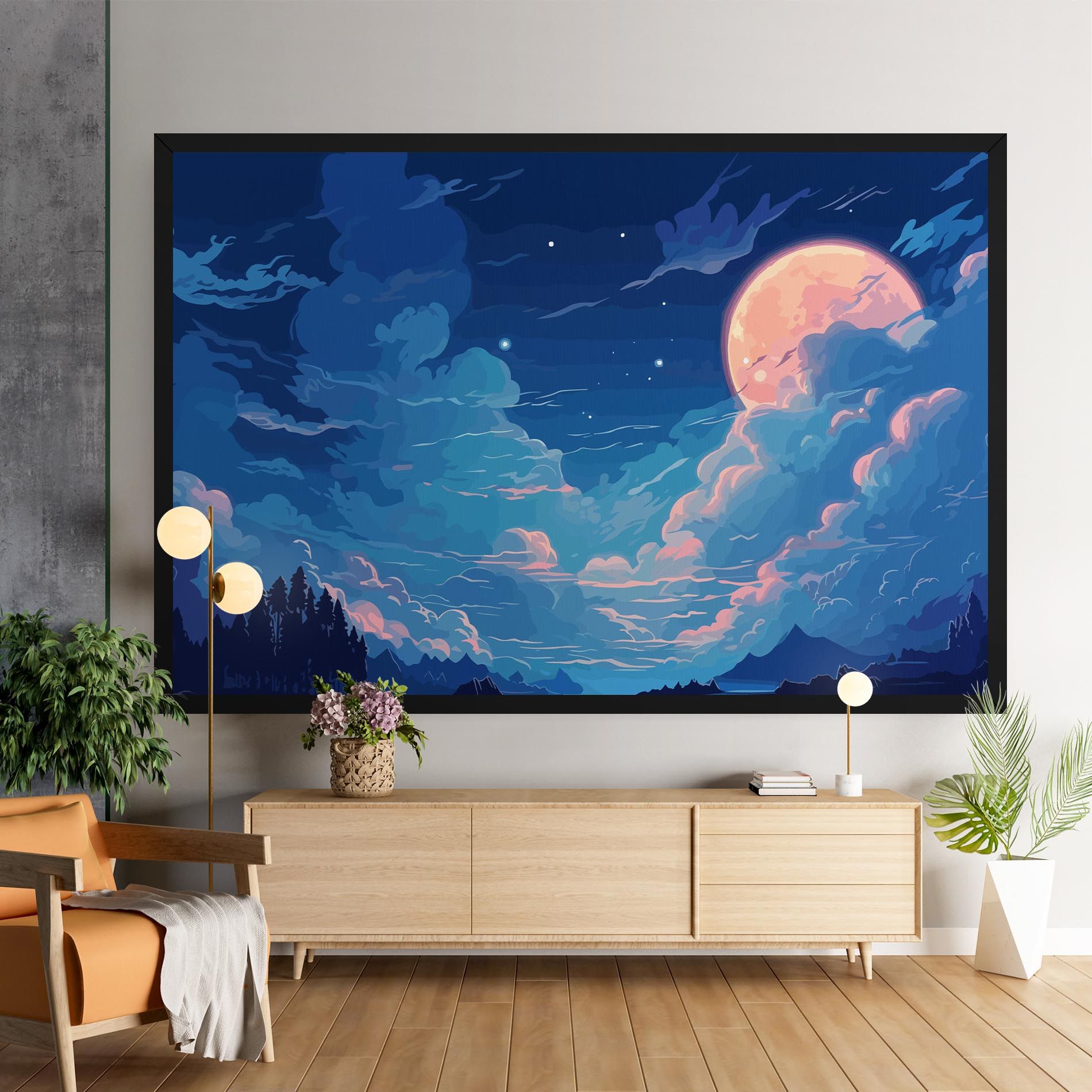 Blue Cloud Moon mockup 9