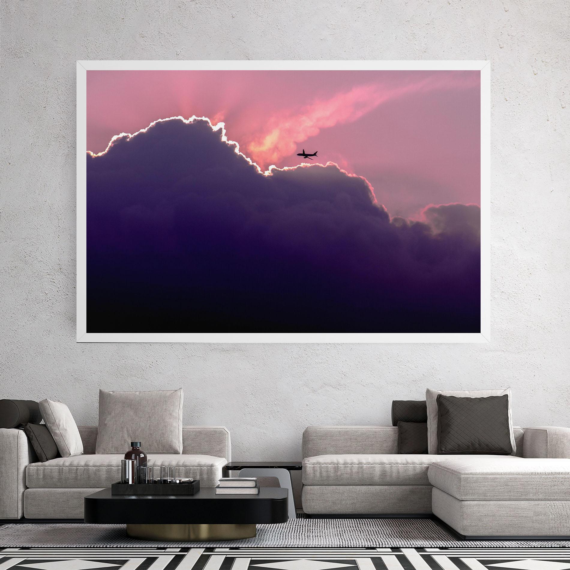 Tablou Canvas Big Purple Cloud mockup 2