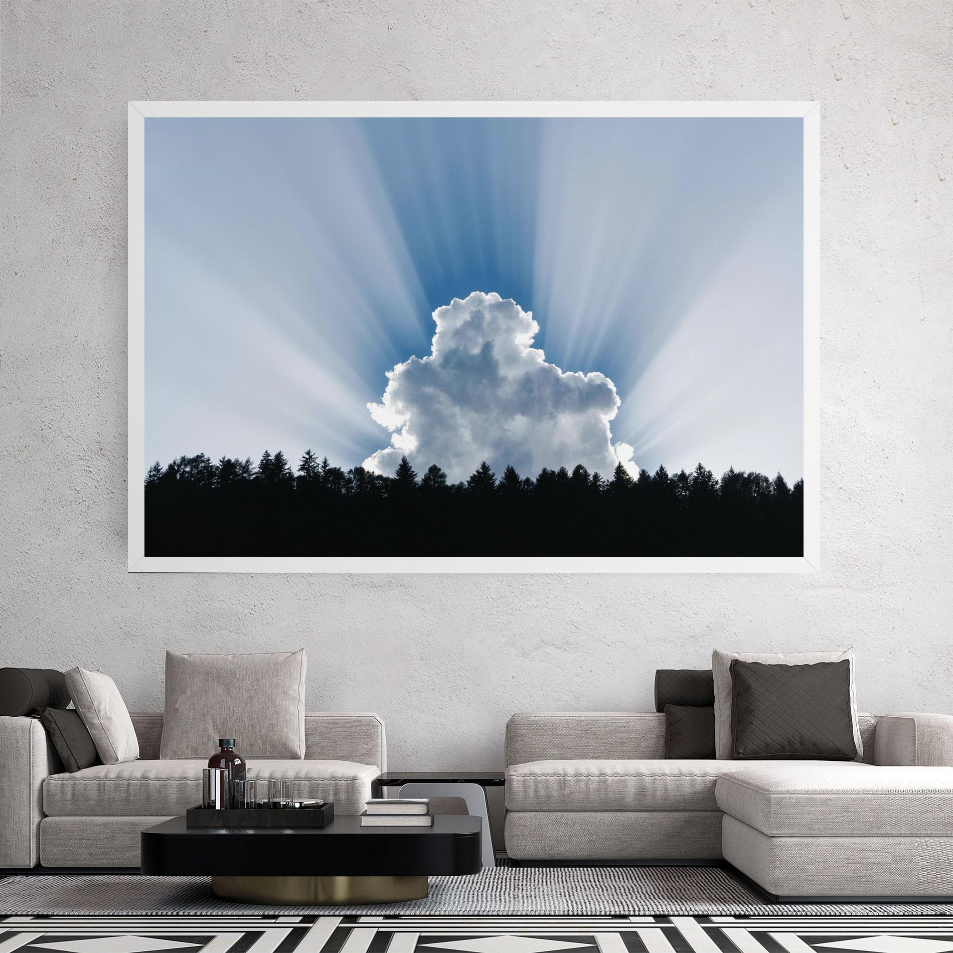 Tablou Canvas Big White Cloud Light mockup 2