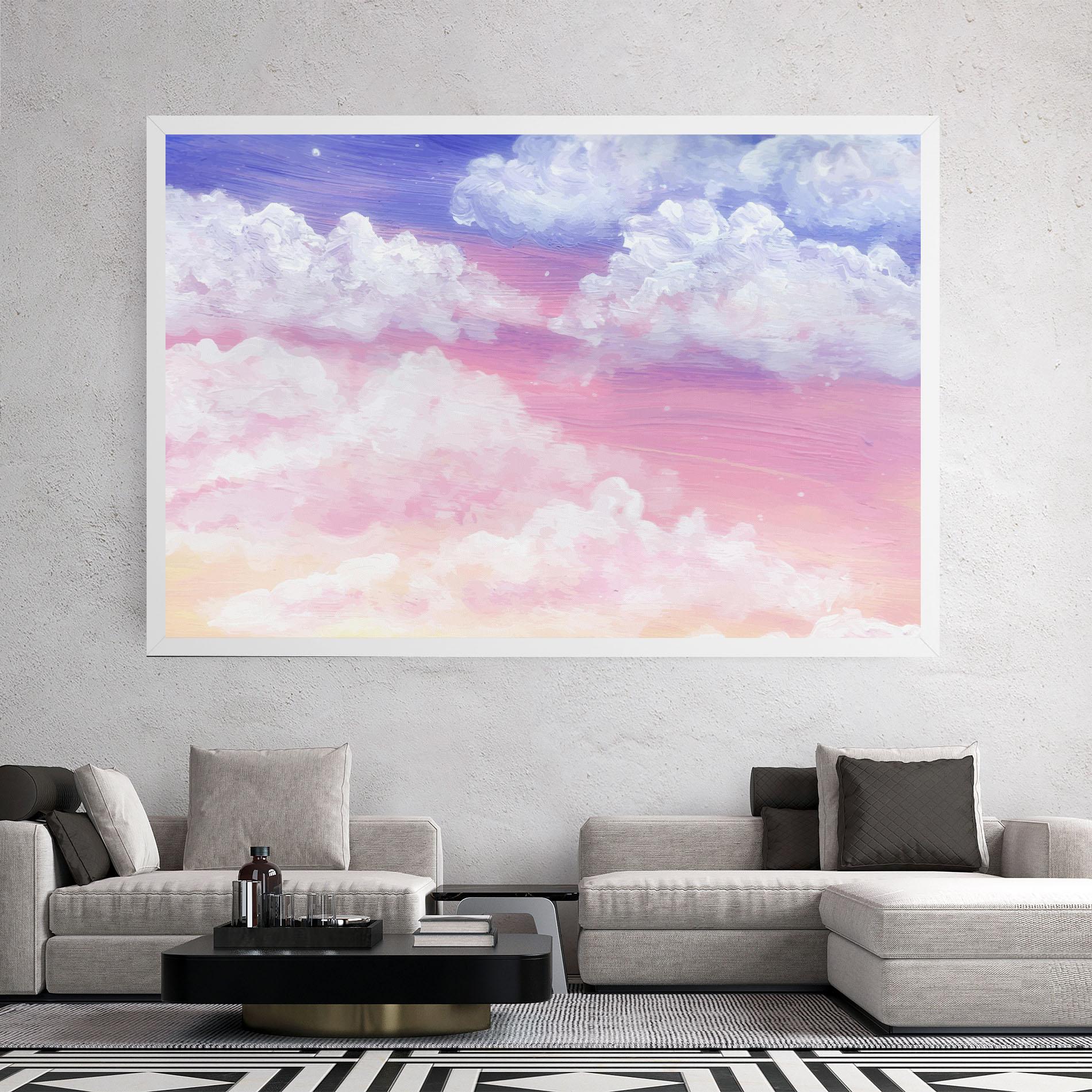 Tablou Canvas Cloud Paint Texture mockup 2
