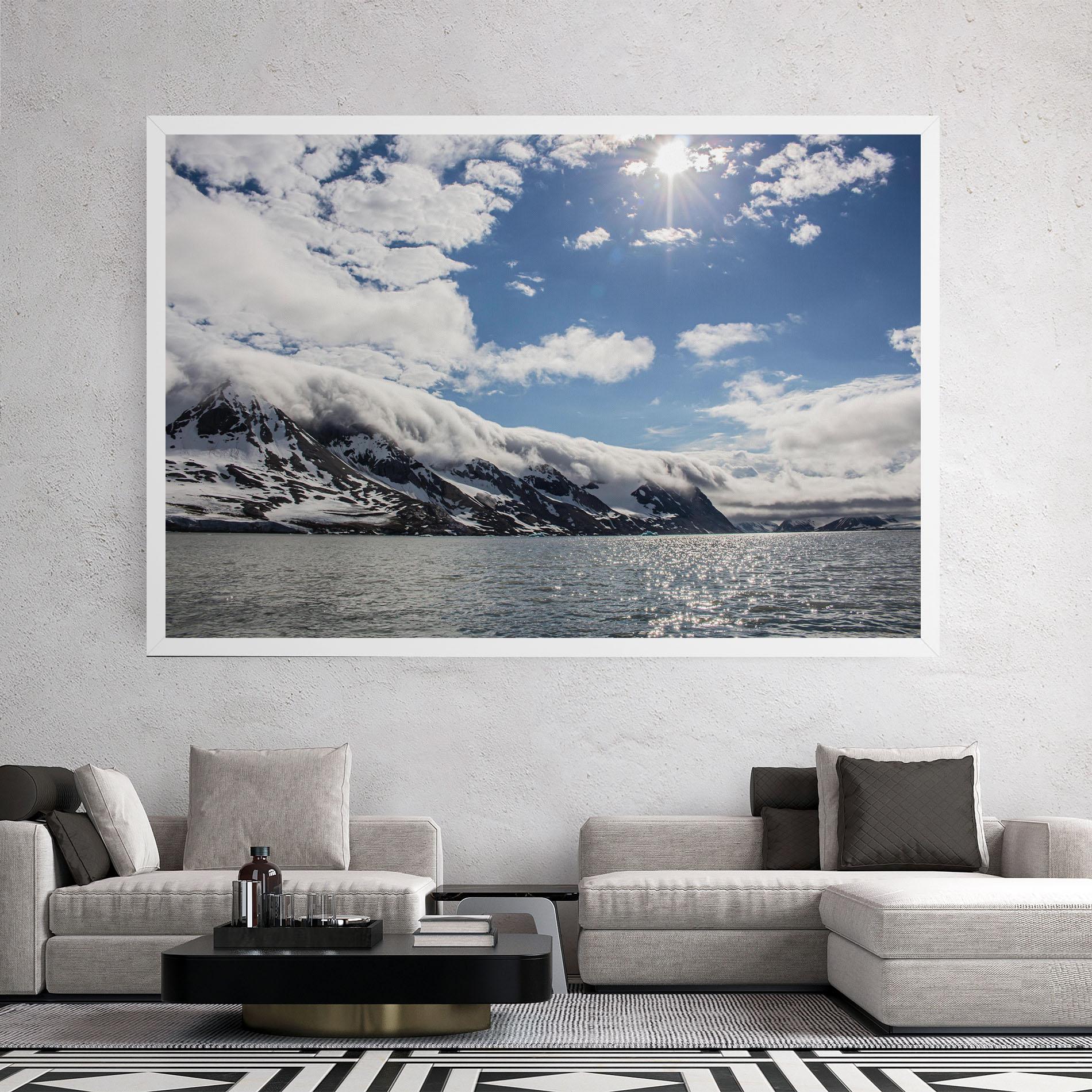 Tablou Canvas Clouds Over Ice mockup 2