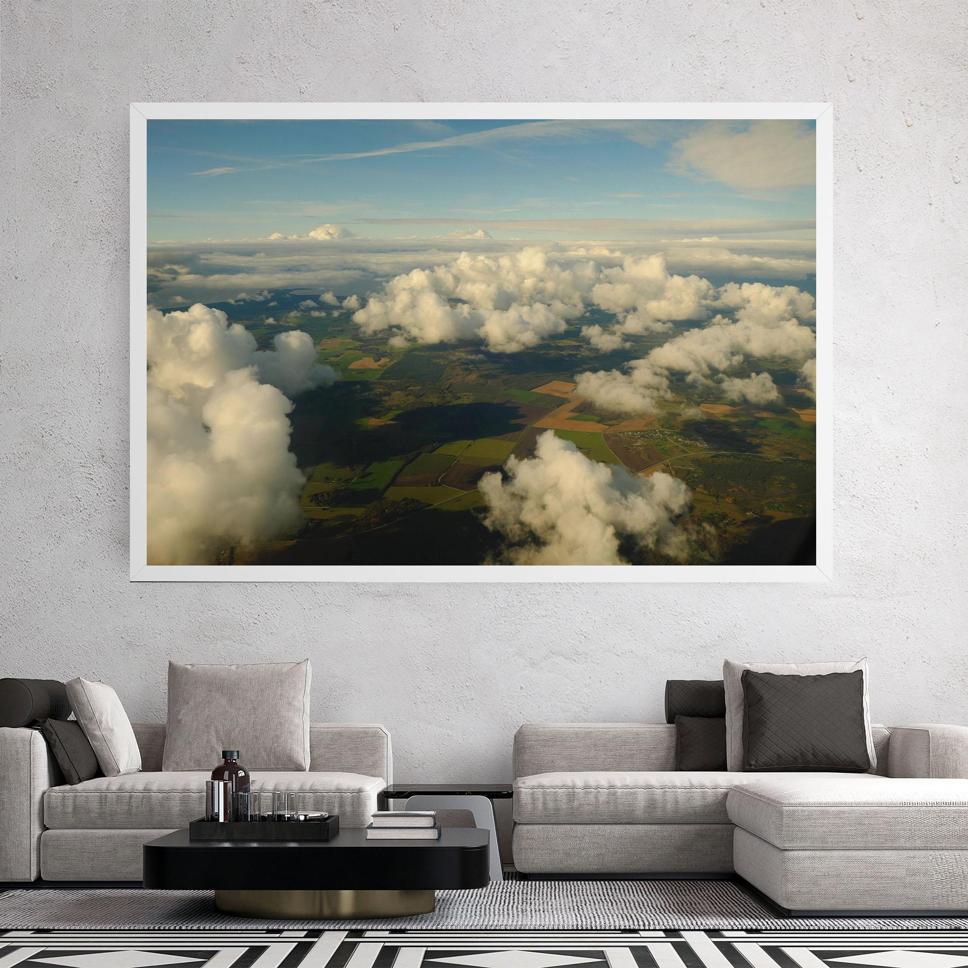 Tablou Canvas Clouds View From Plane mockup 2