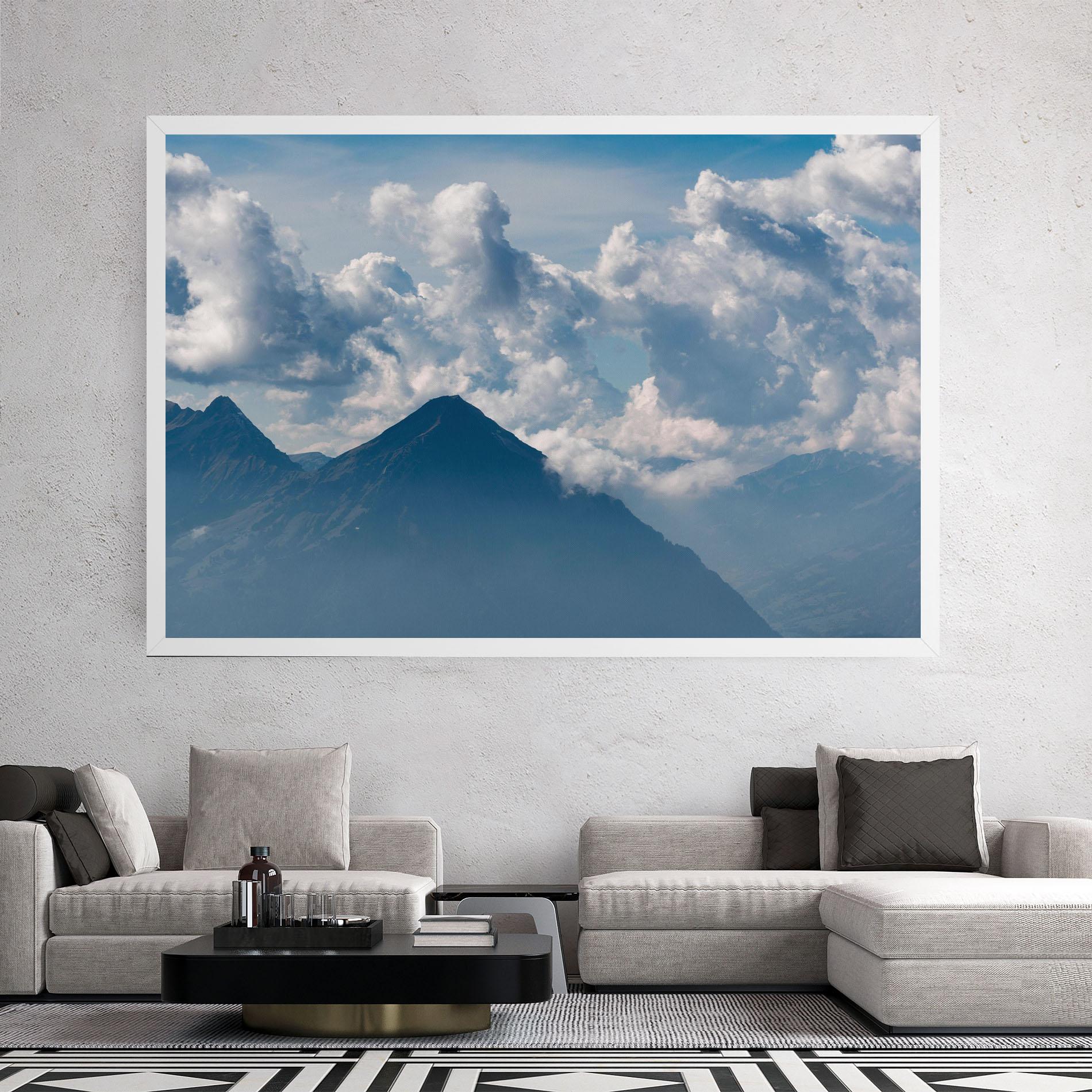 Tablou Canvas Cloudy View Mountain mockup 2