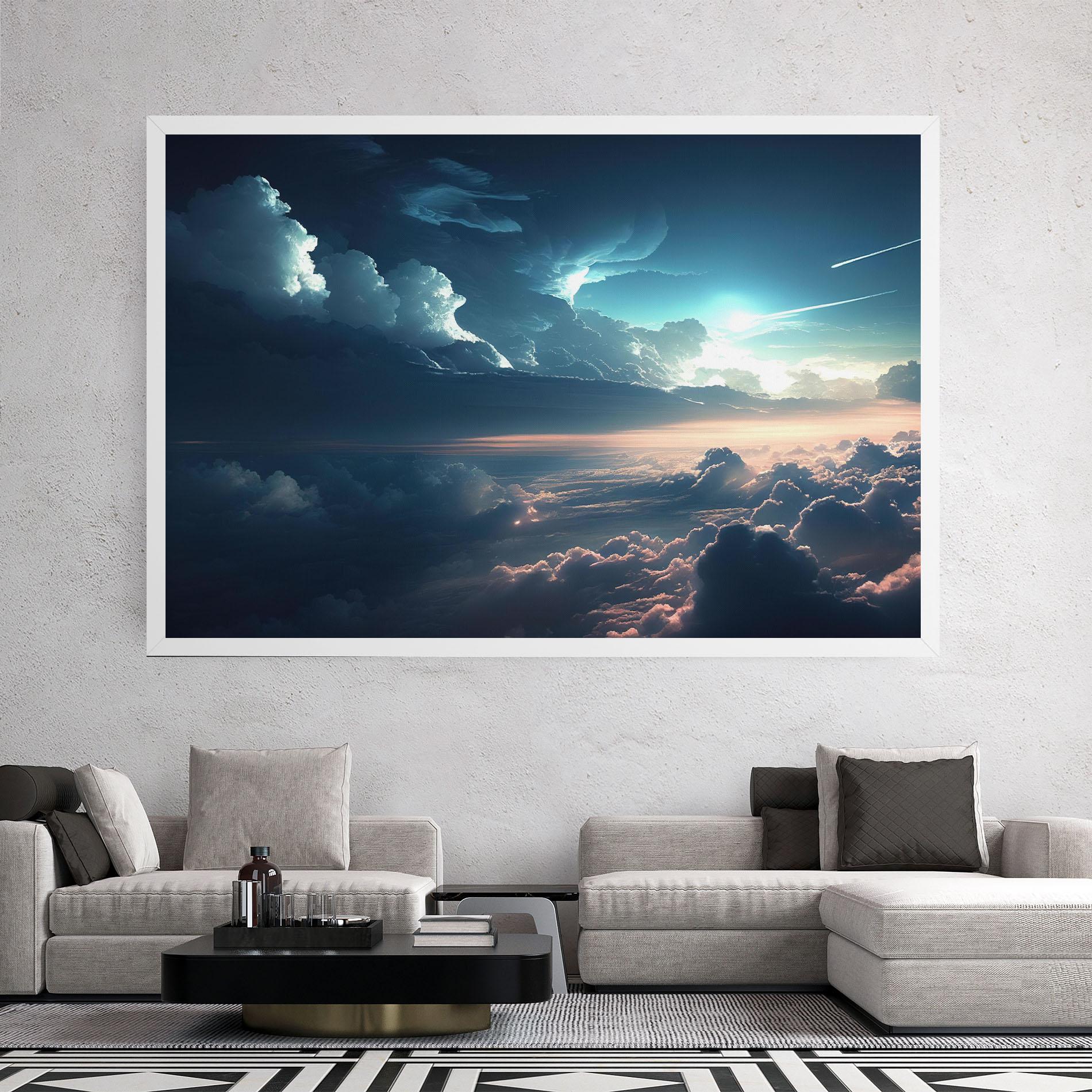 Tablou Canvas Dark Clouds mockup 2