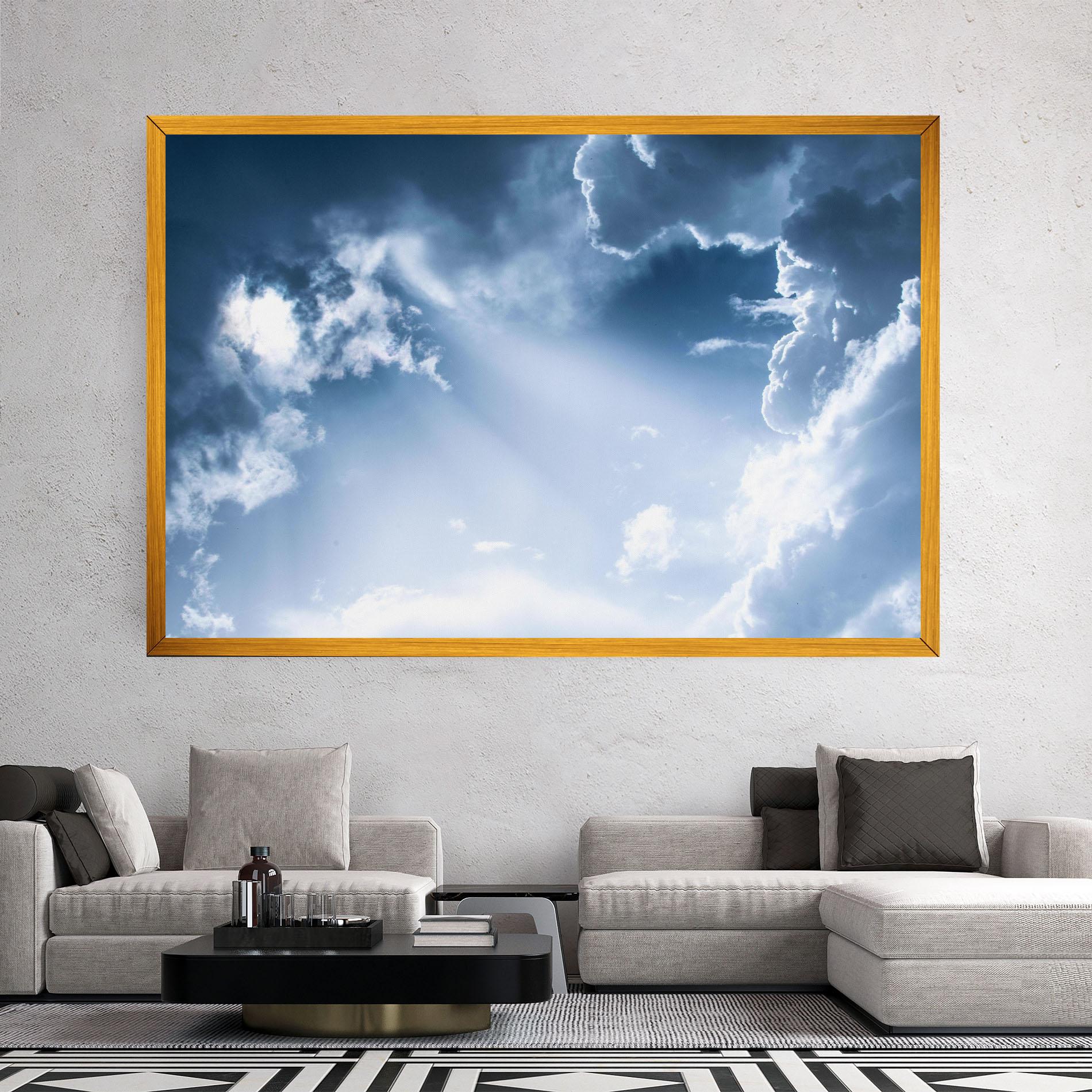 Tablou Canvas Dark Blue Sky mockup 2