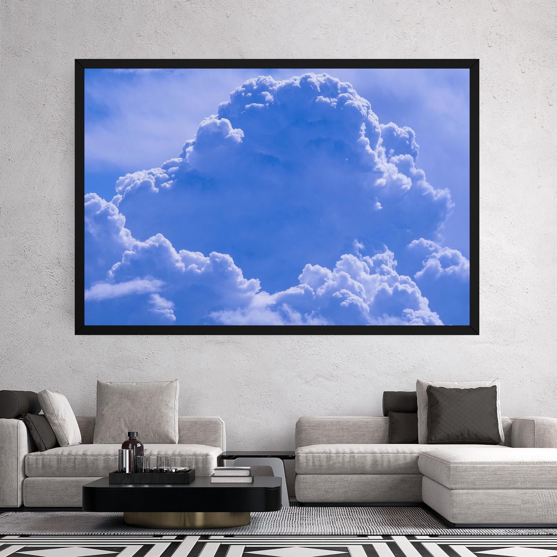 Tablou Canvas Big Blue Cloud mockup 2