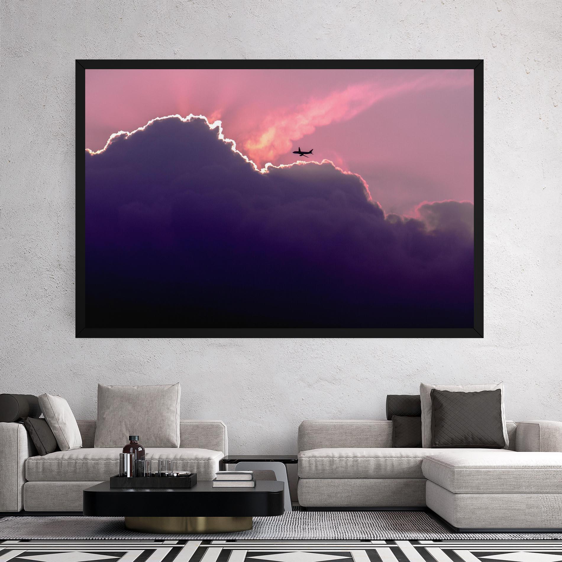 Tablou Canvas Big Purple Cloud mockup 2