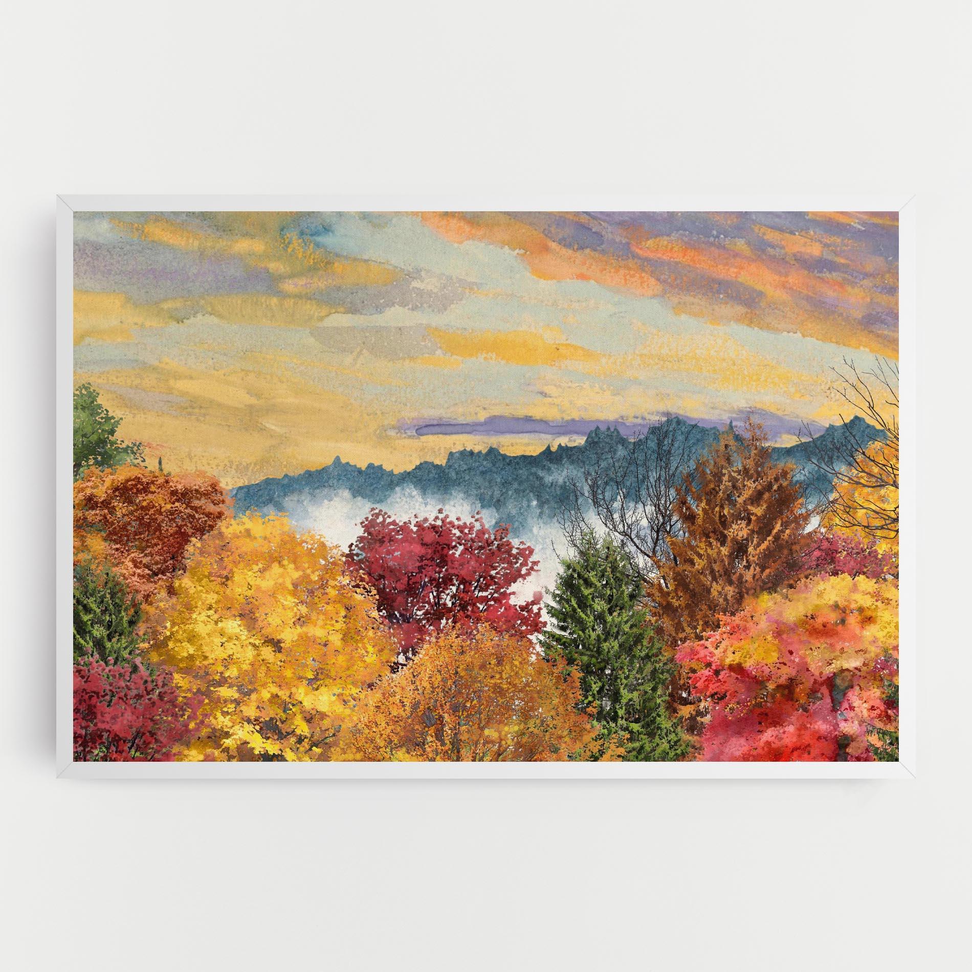 Tablou Canvas Mix Color Trees mockup 0