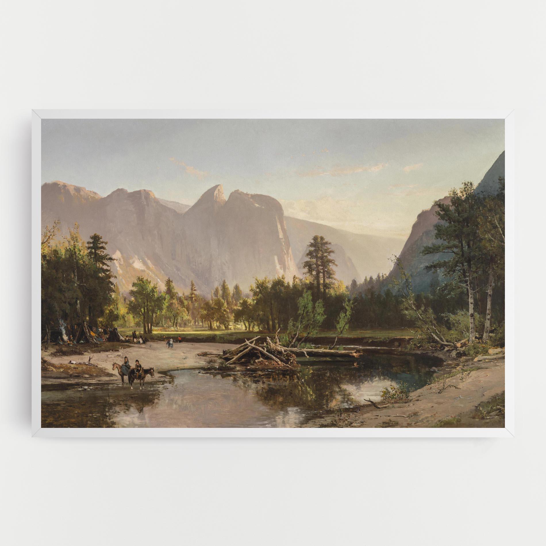 Tablou Canvas Small Lake Forest mockup 0