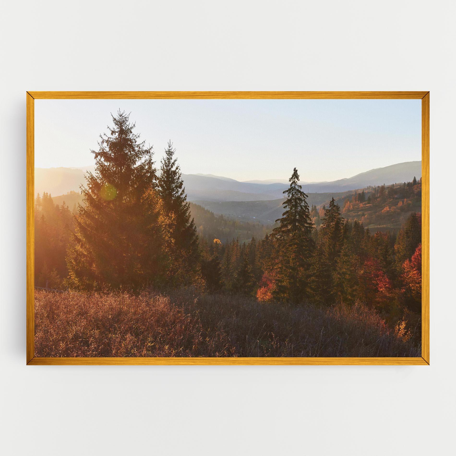 Tablou Canvas Autumn Morning mockup 0
