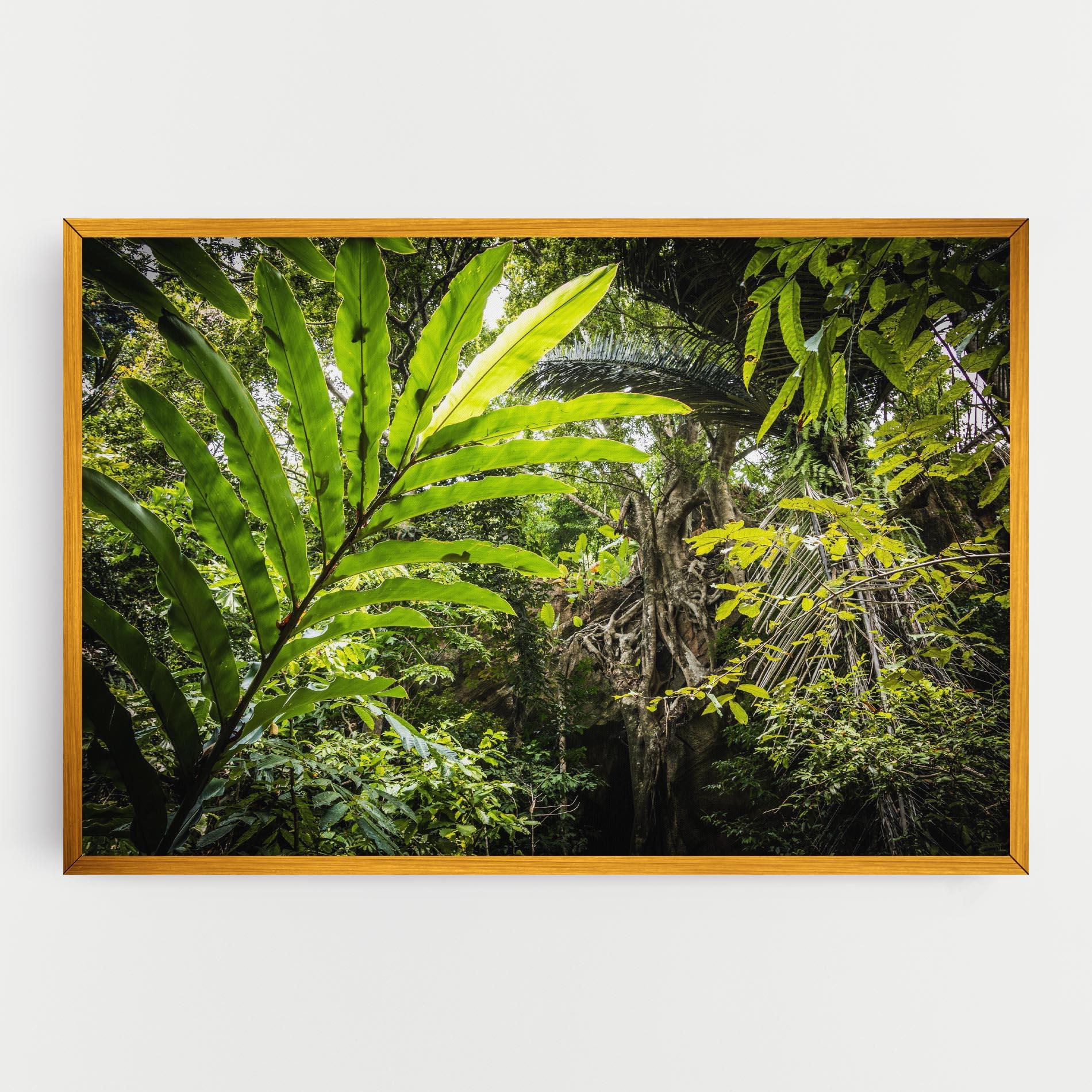 Tablou Canvas Big Leaf Forest mockup 0